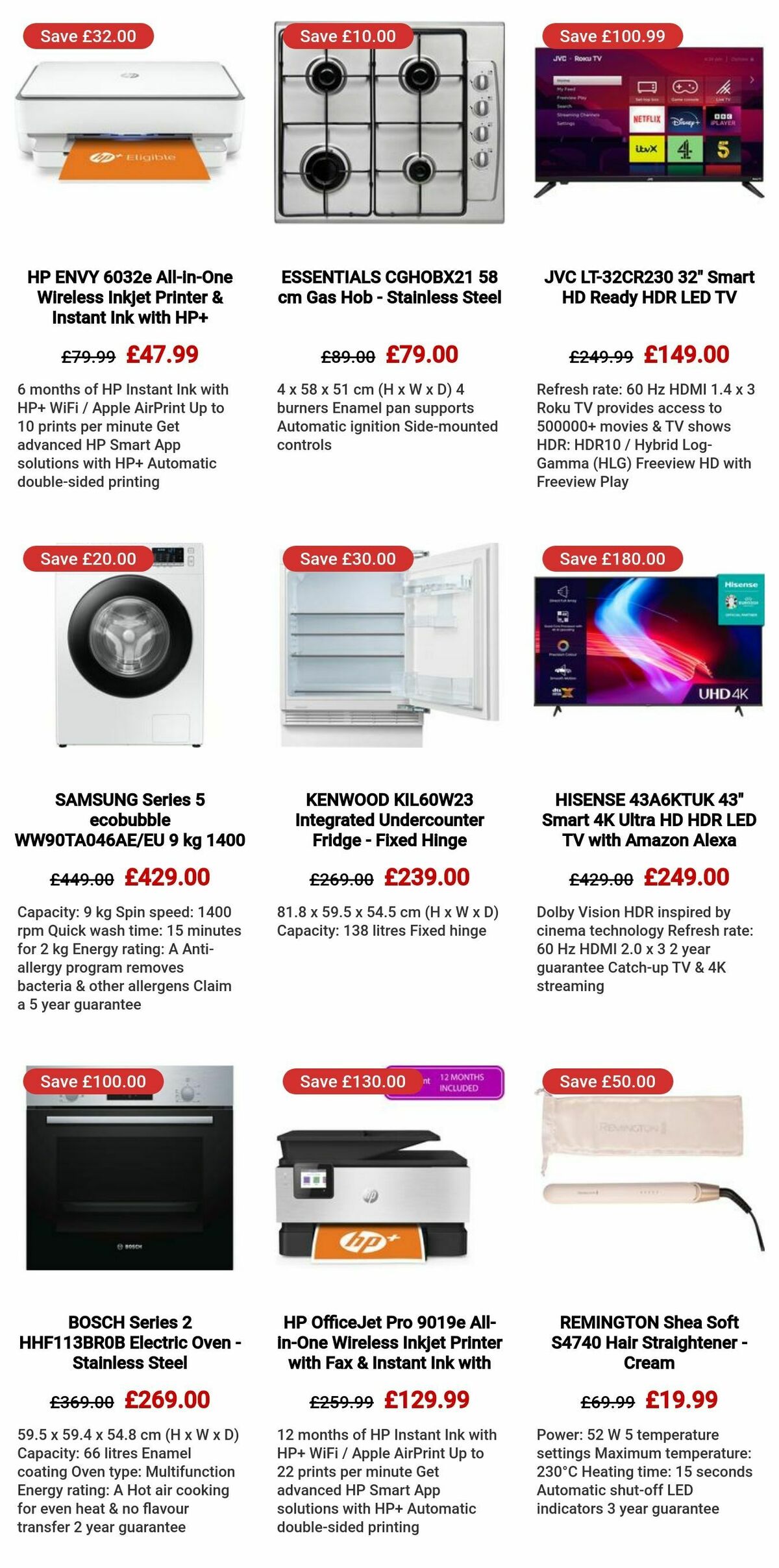 Currys Offers from 3 November