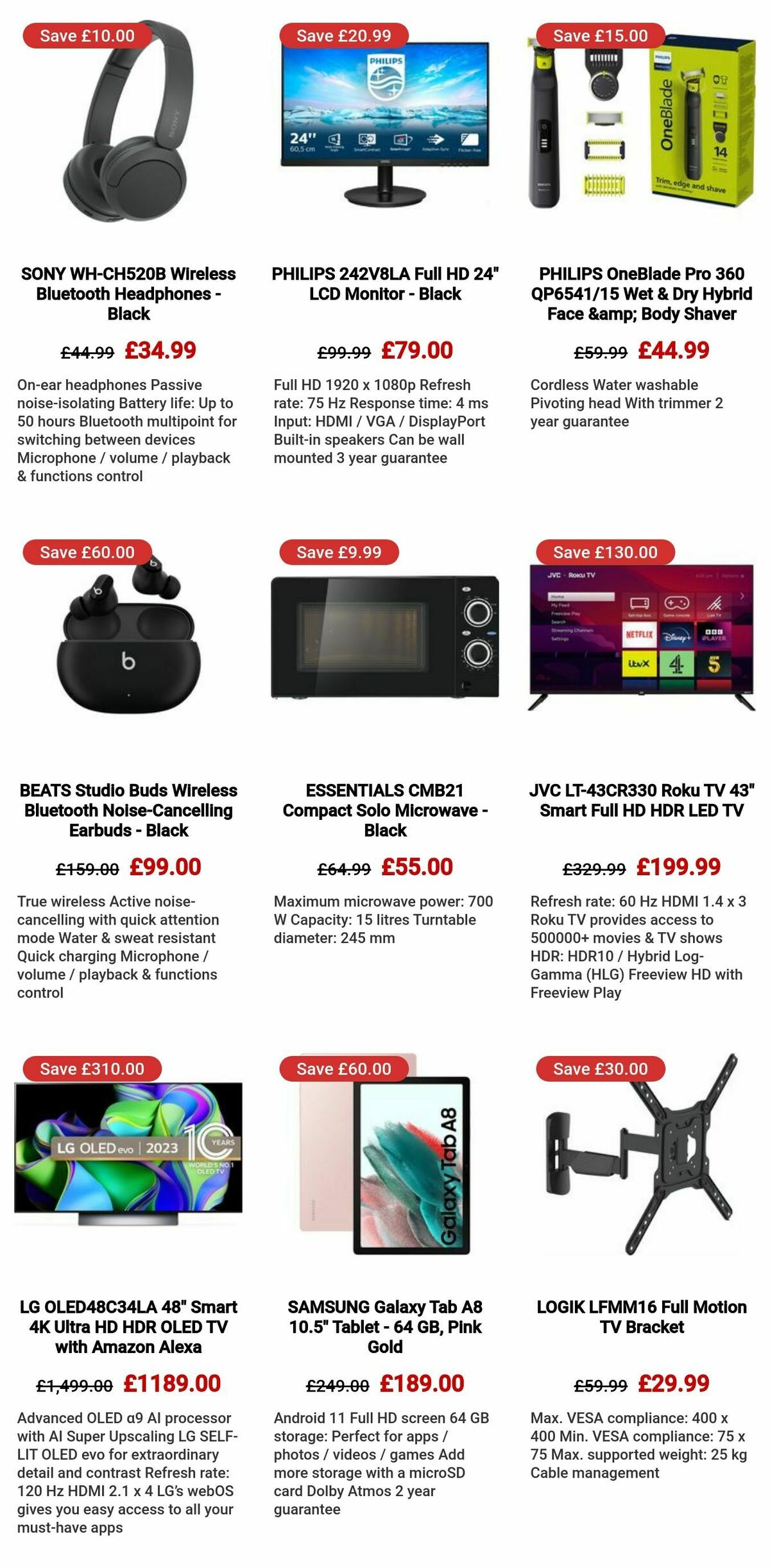 Currys Offers from 29 November