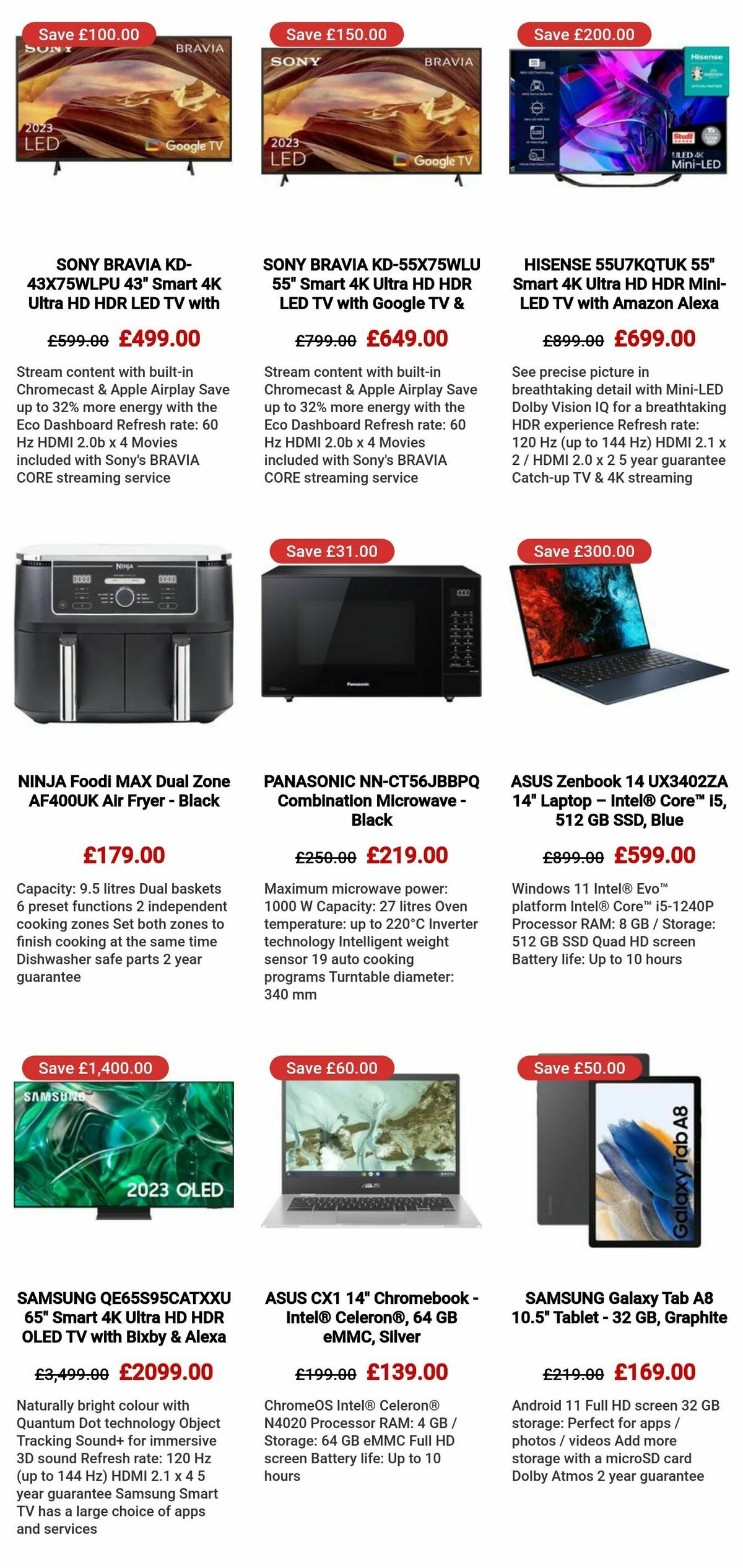 Currys Offers from 29 November