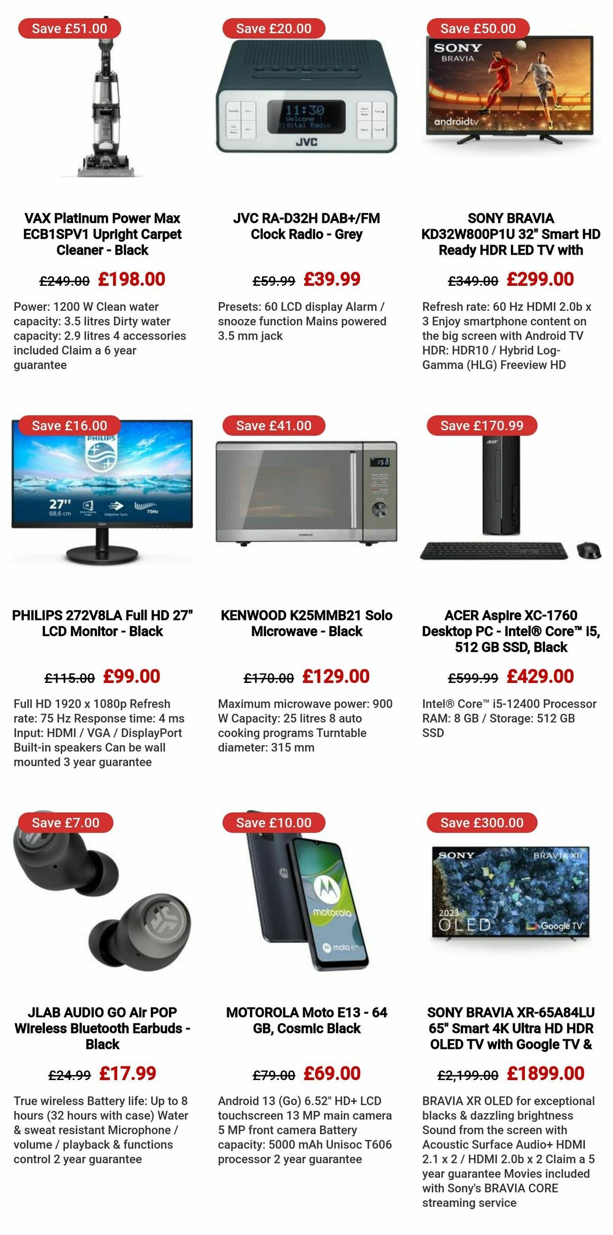 Currys Offers from 29 November