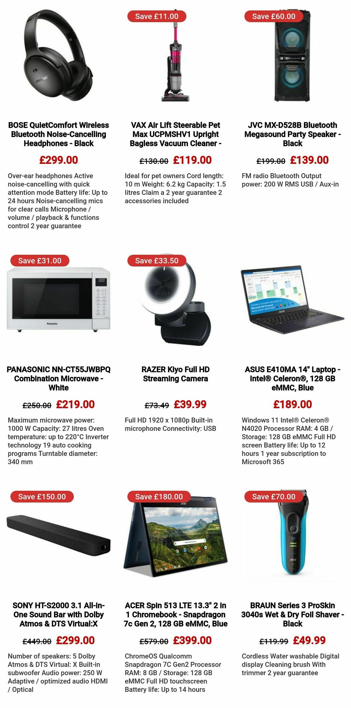 Currys Offers from 29 November