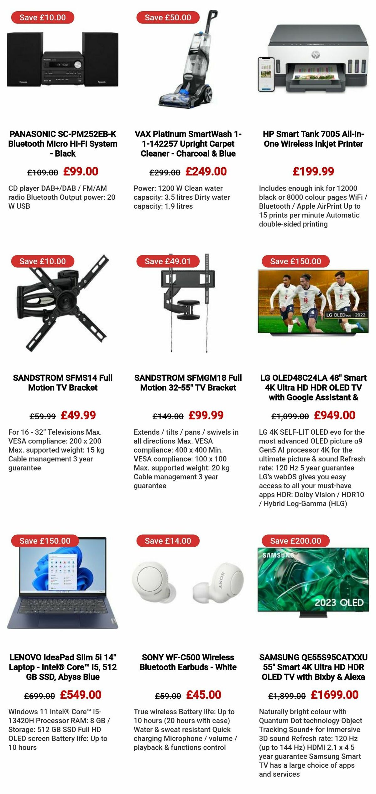 Currys Offers from 29 November