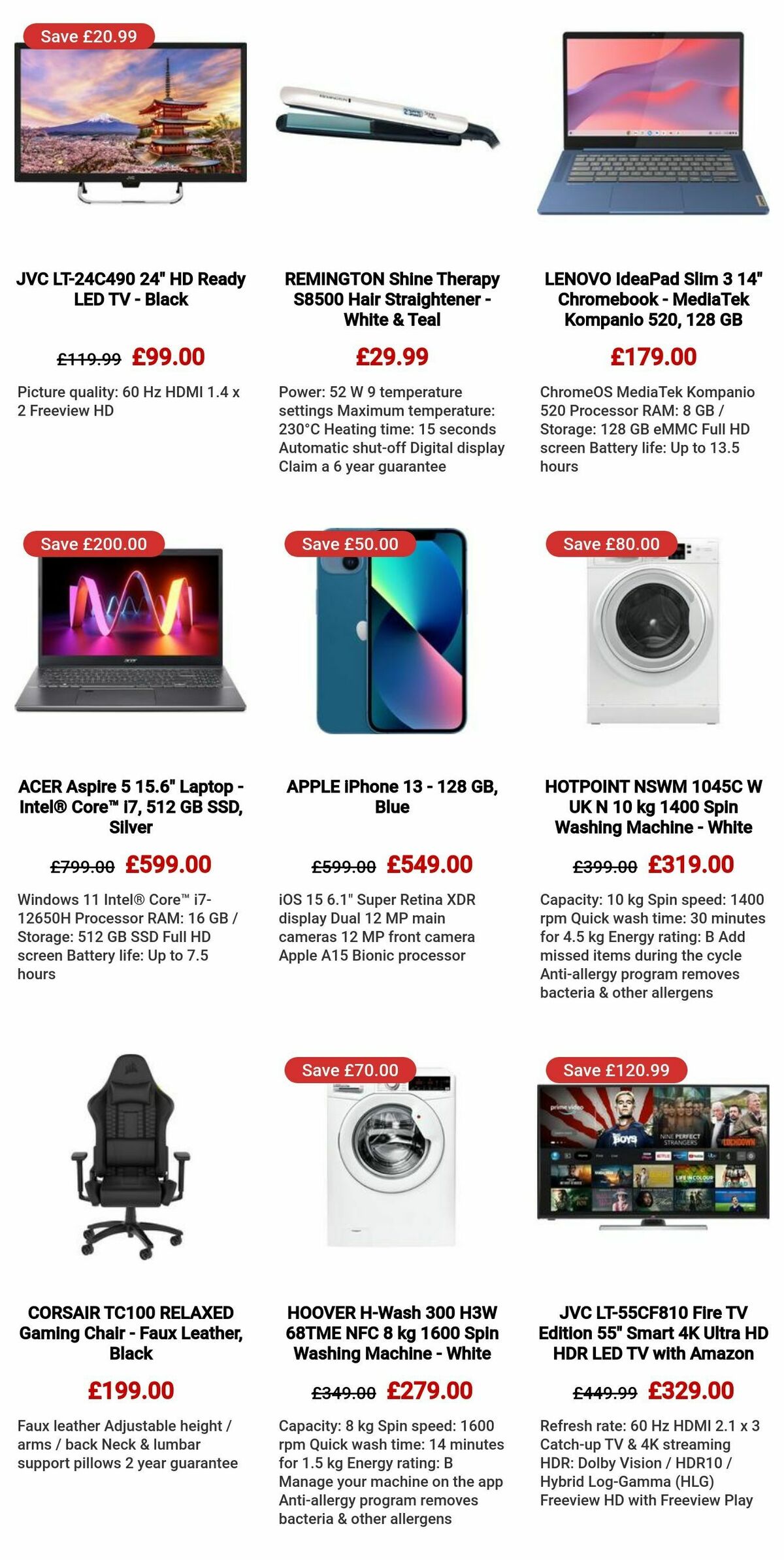 Currys Offers from 29 November