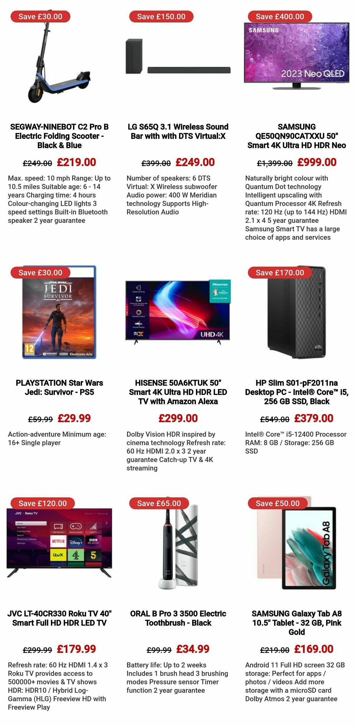 Currys Offers from 29 November