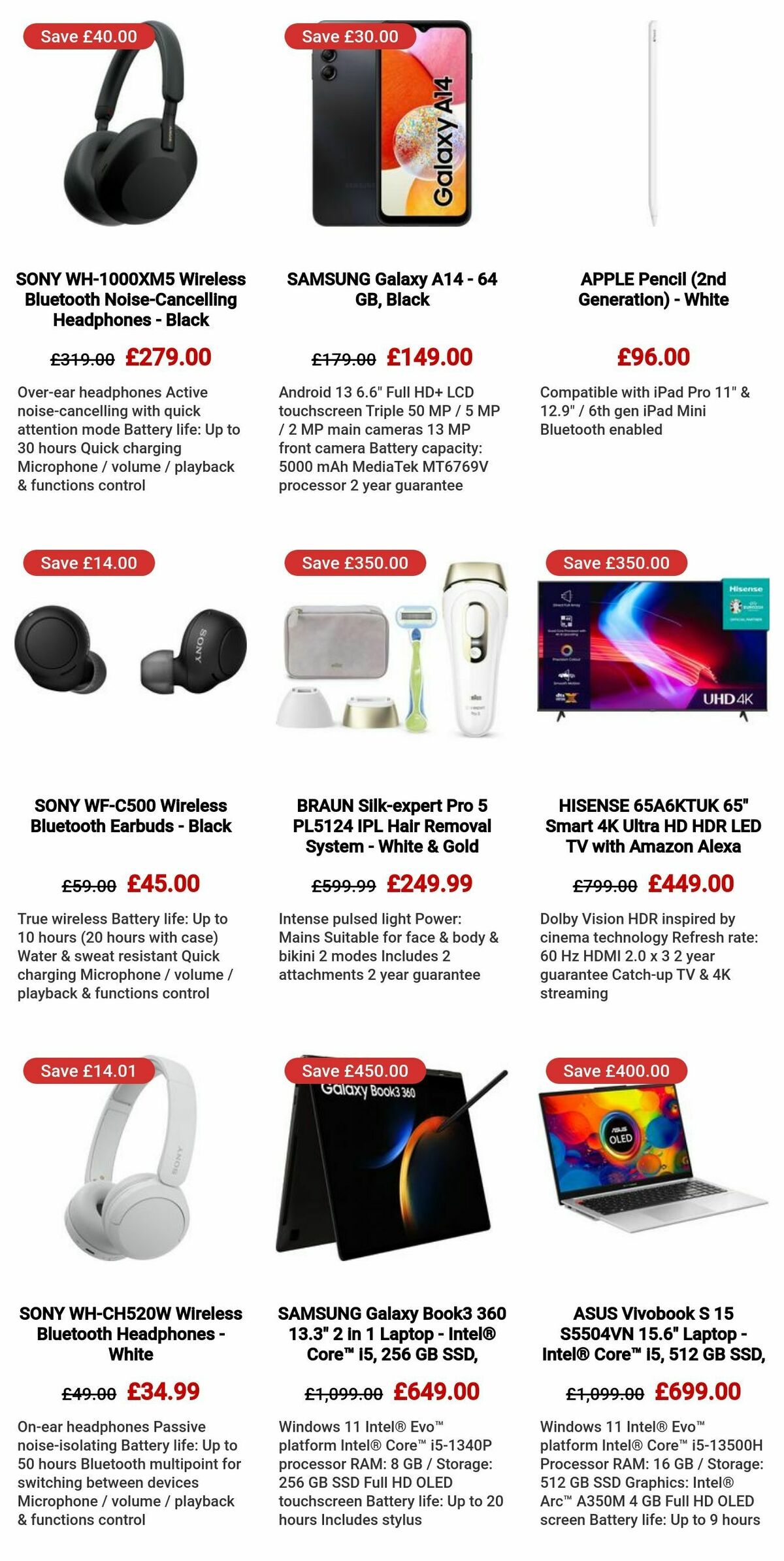 Currys Offers from 29 November