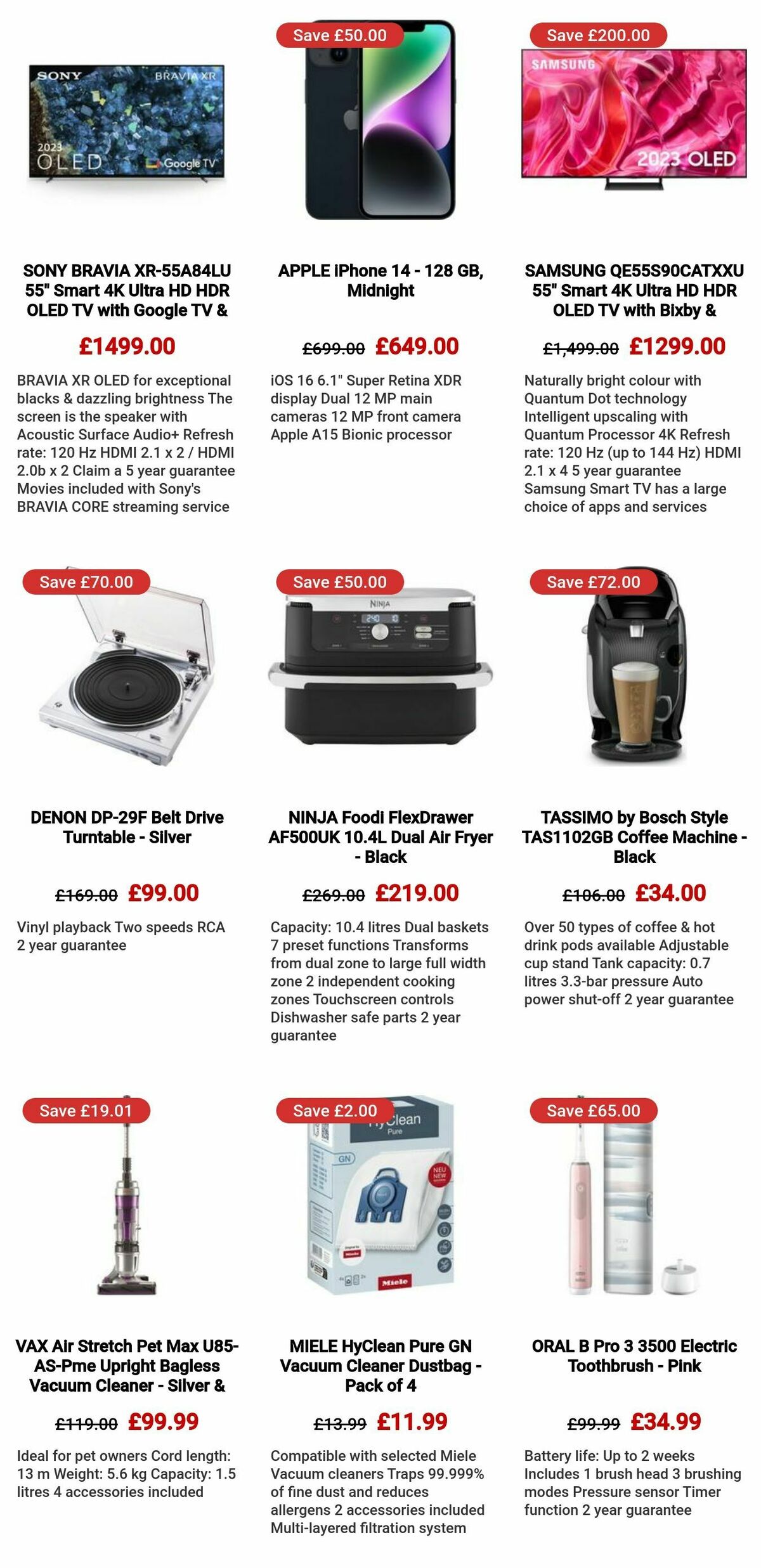 Currys Offers from 29 November