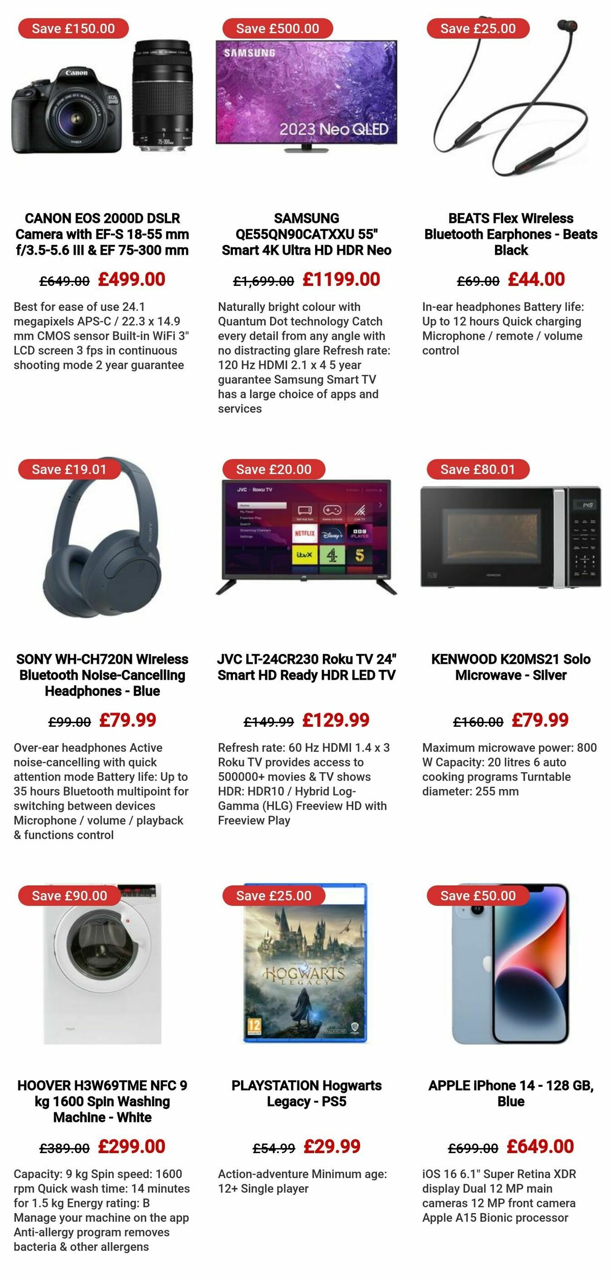 Currys Offers from 29 November