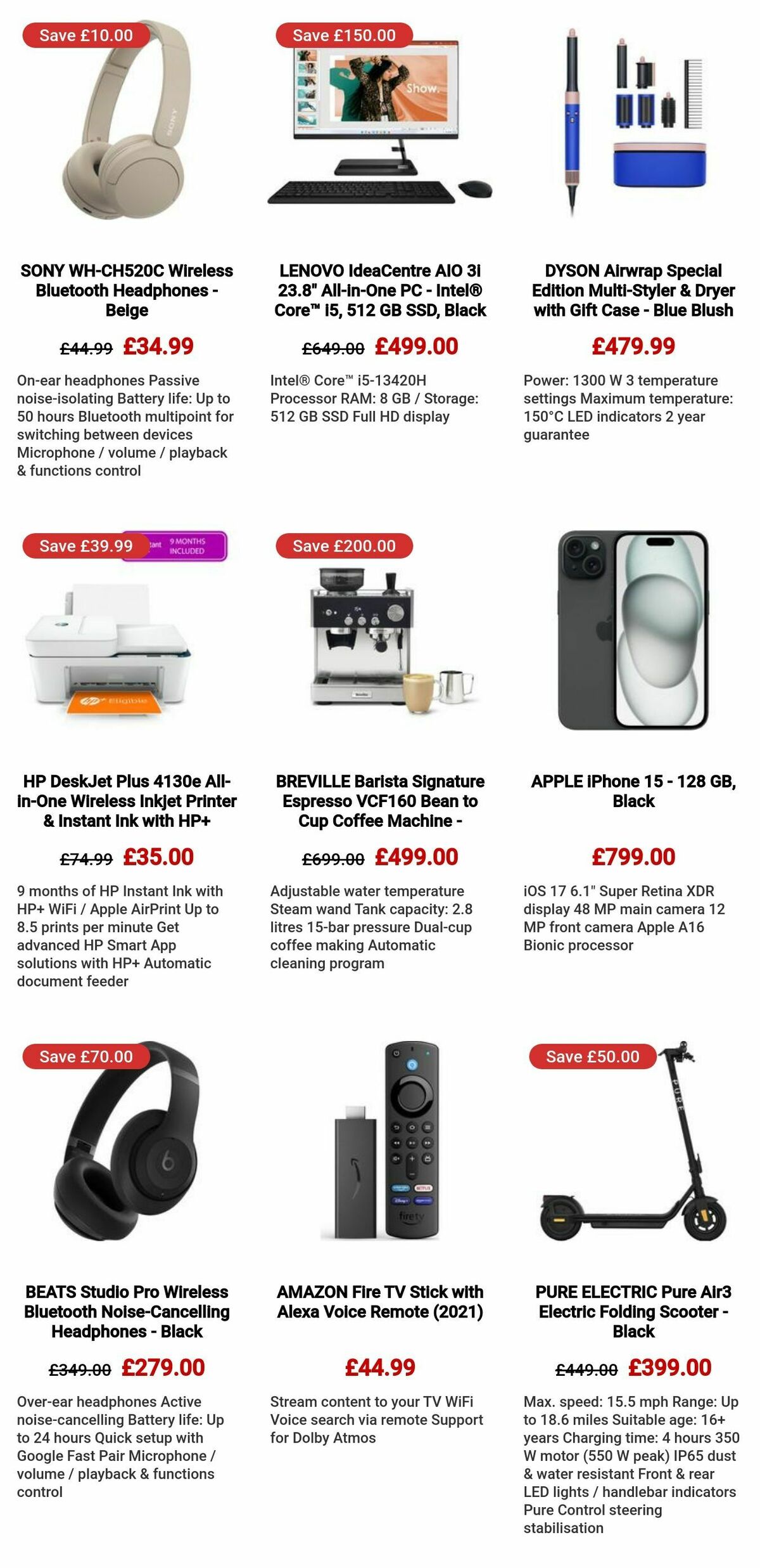 Currys Offers from 7 December