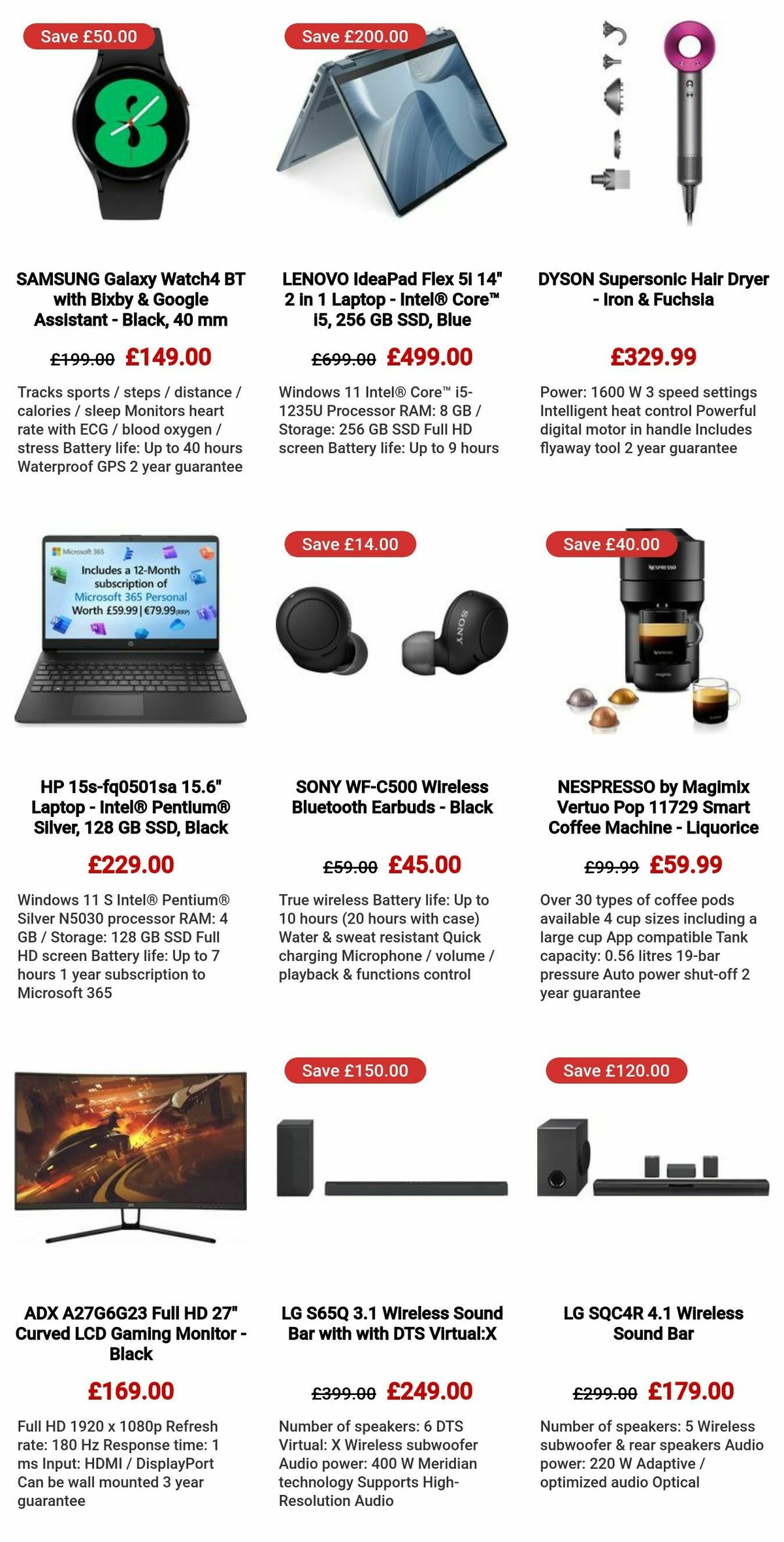 Currys Offers from 7 December