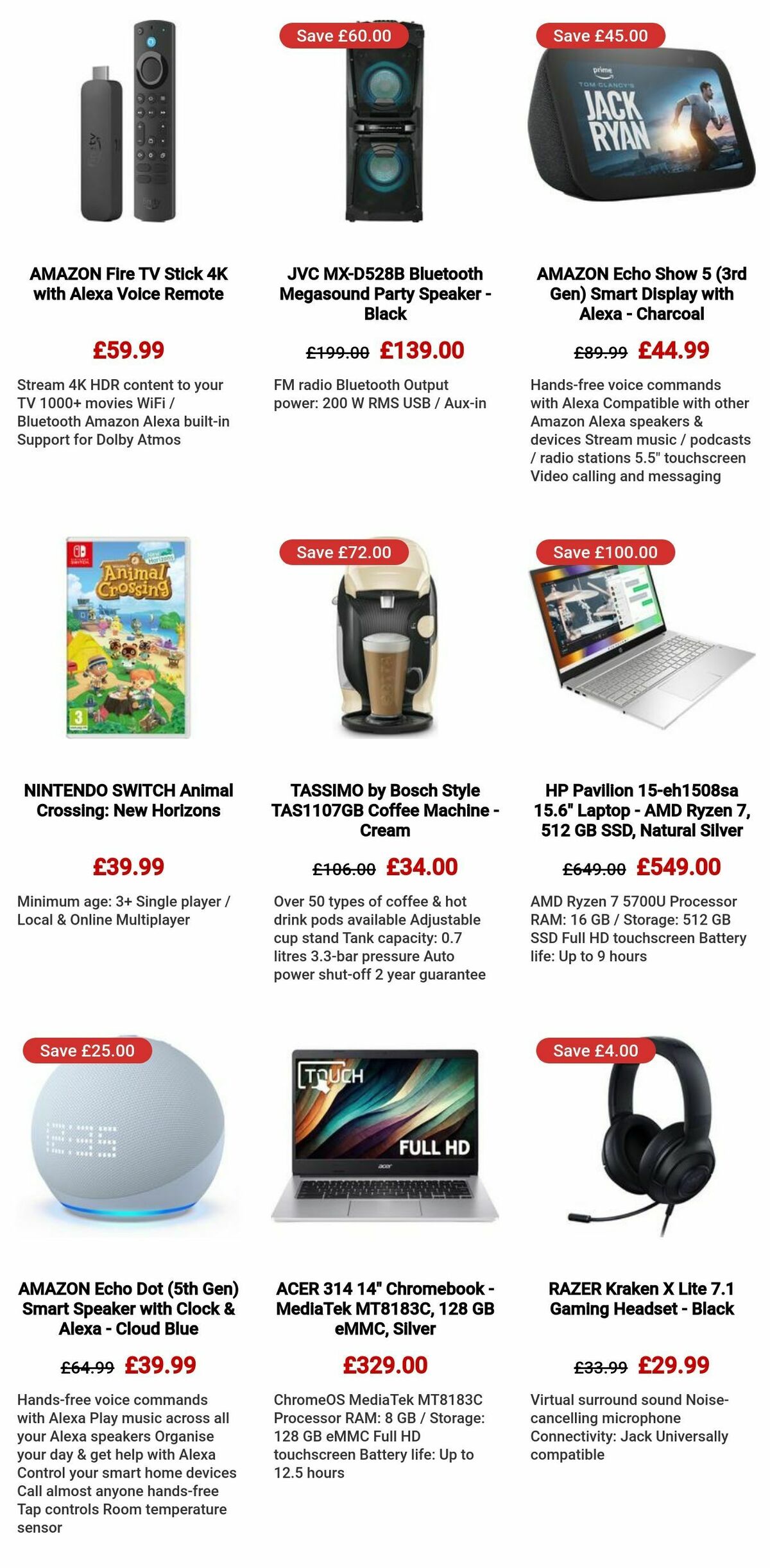 Currys Offers from 7 December