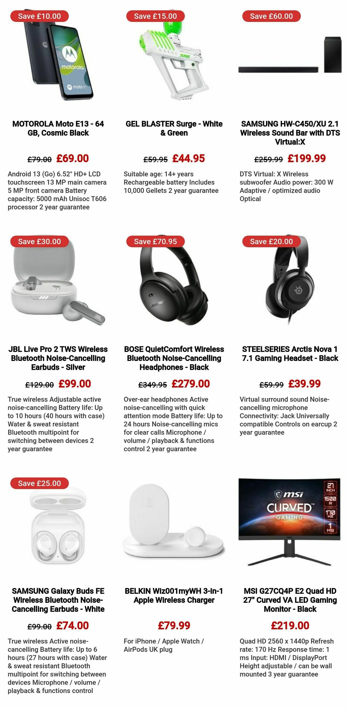 Currys Offers from 7 December