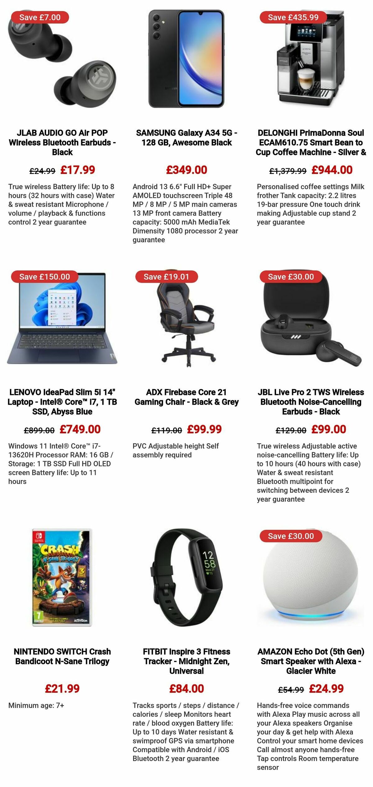 Currys Offers from 7 December