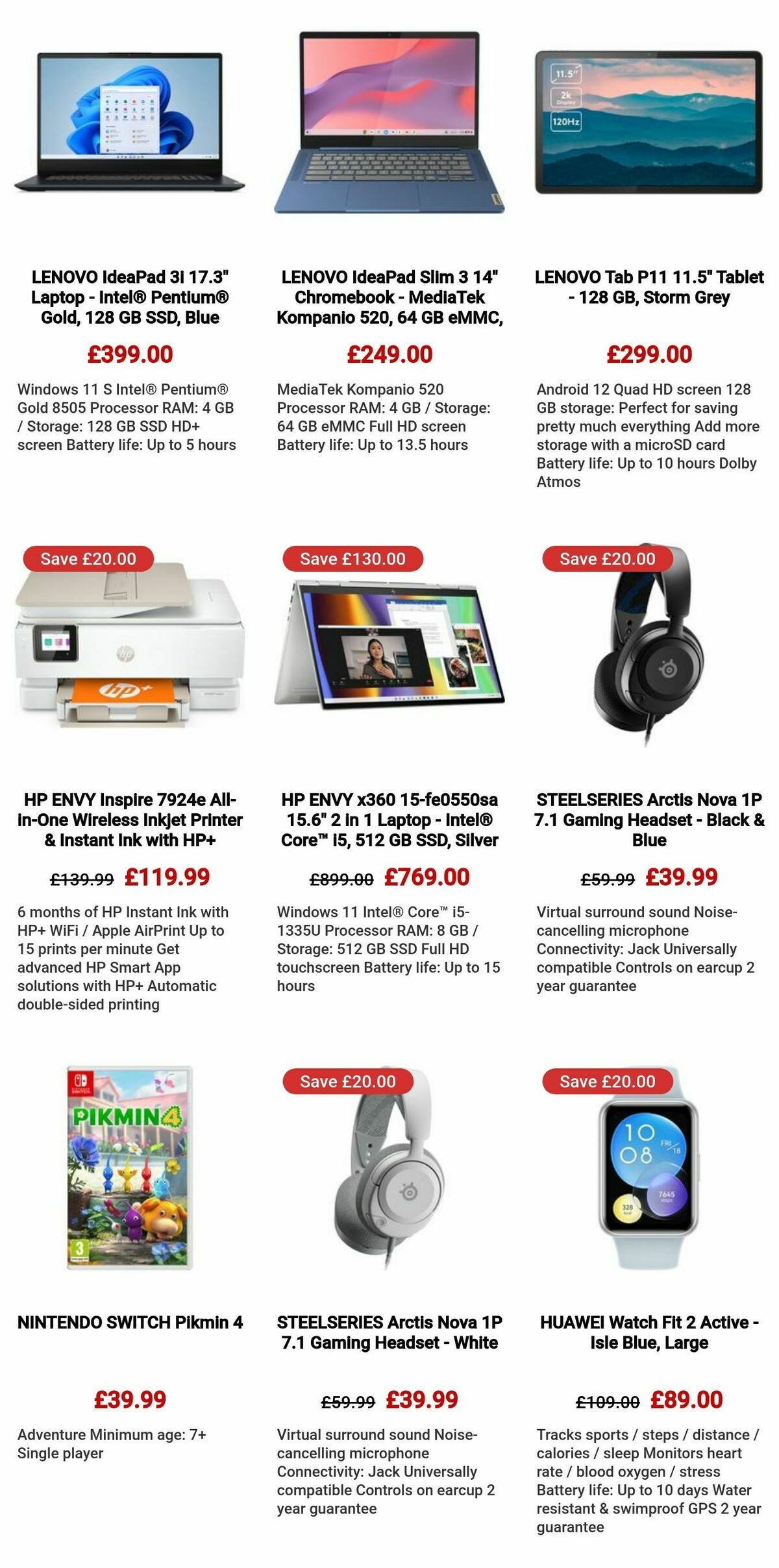 Currys Offers from 7 December