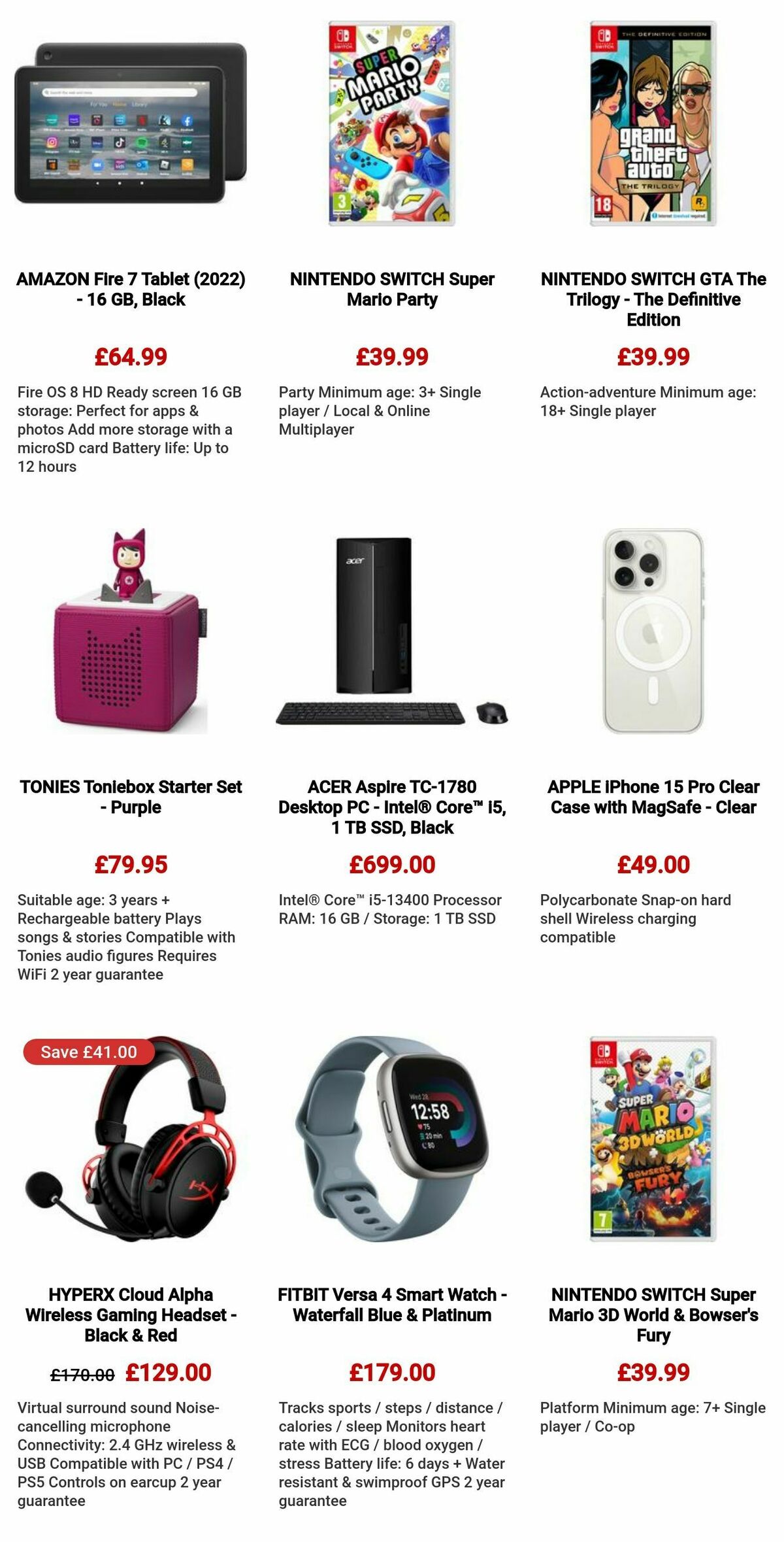 Currys Offers from 7 December