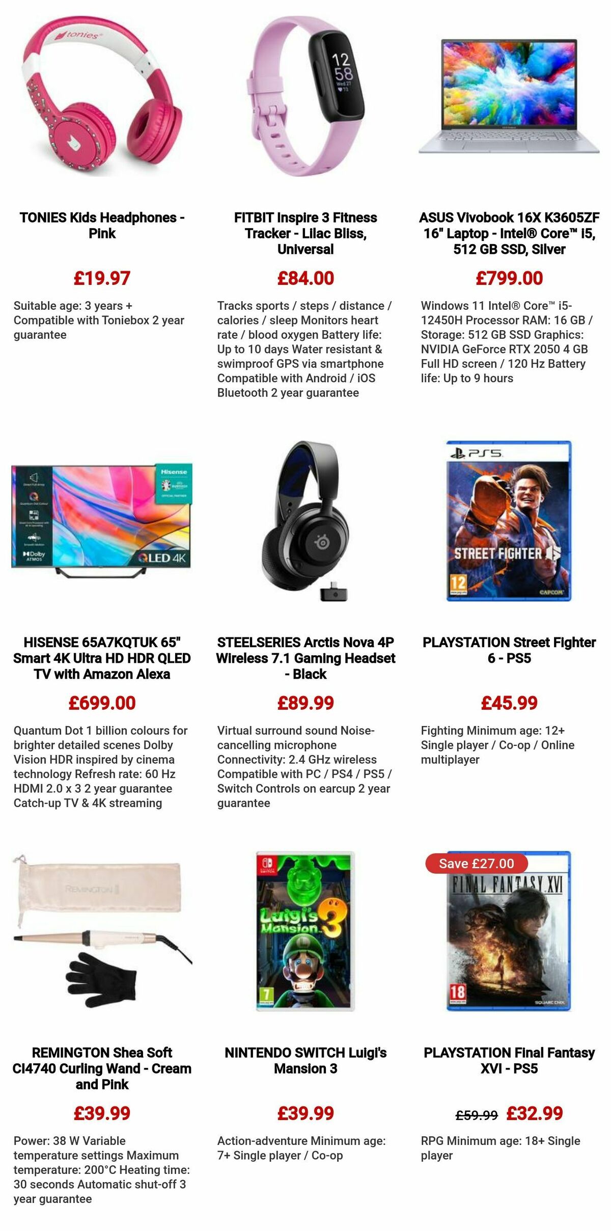 Currys Offers from 7 December