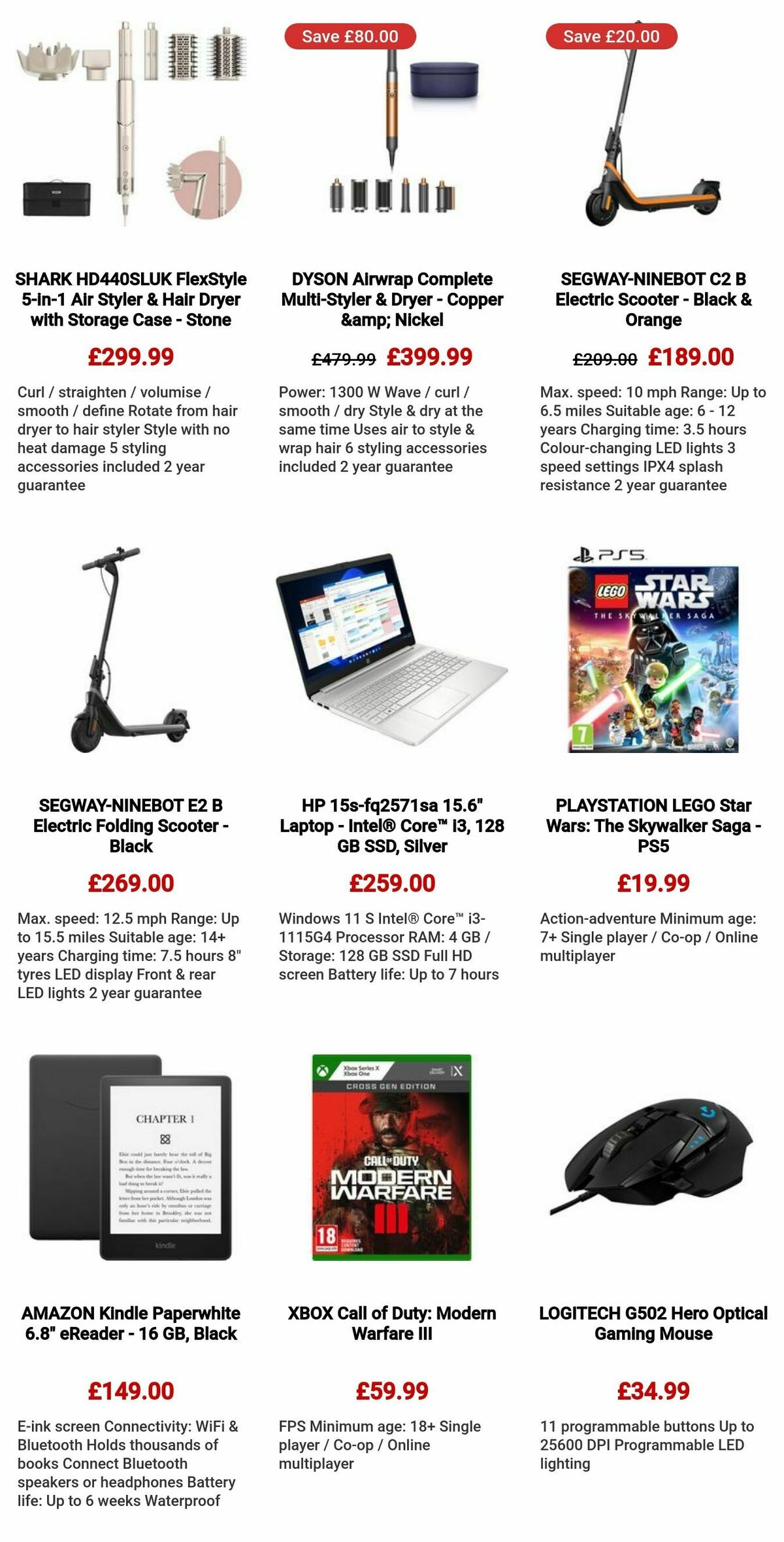 Currys Offers from 7 December