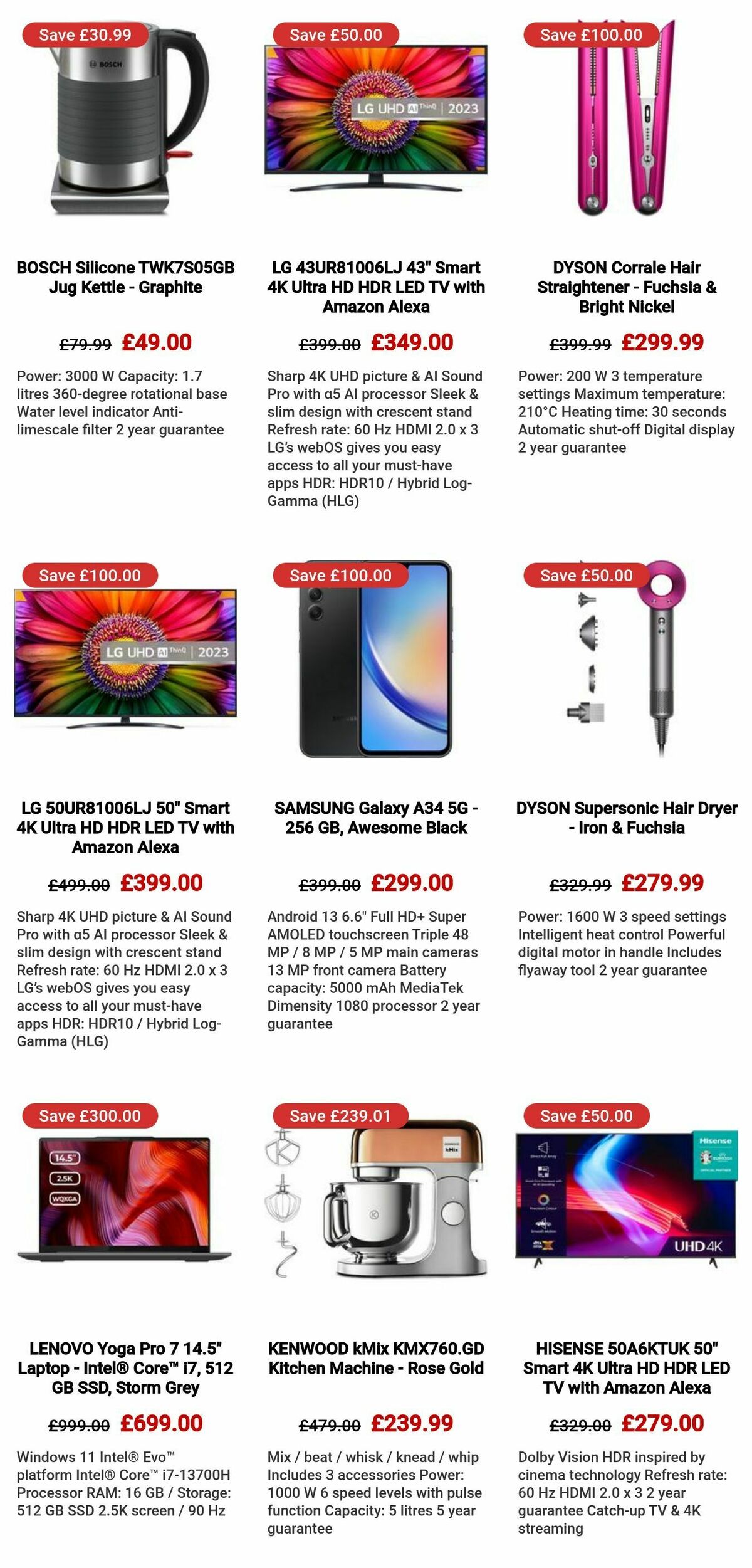 Currys Offers from 25 December