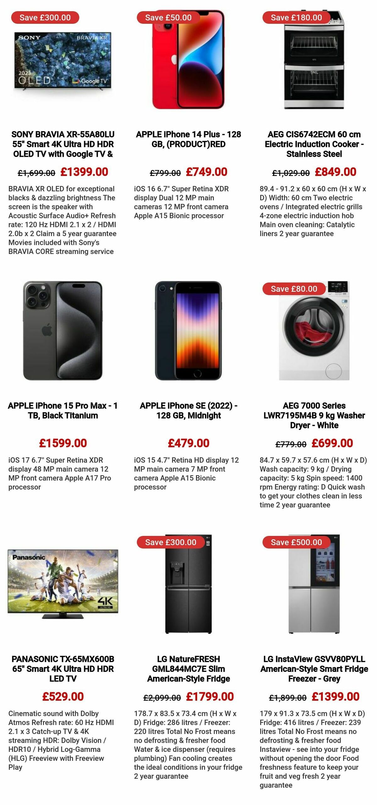 Currys Offers from 3 January