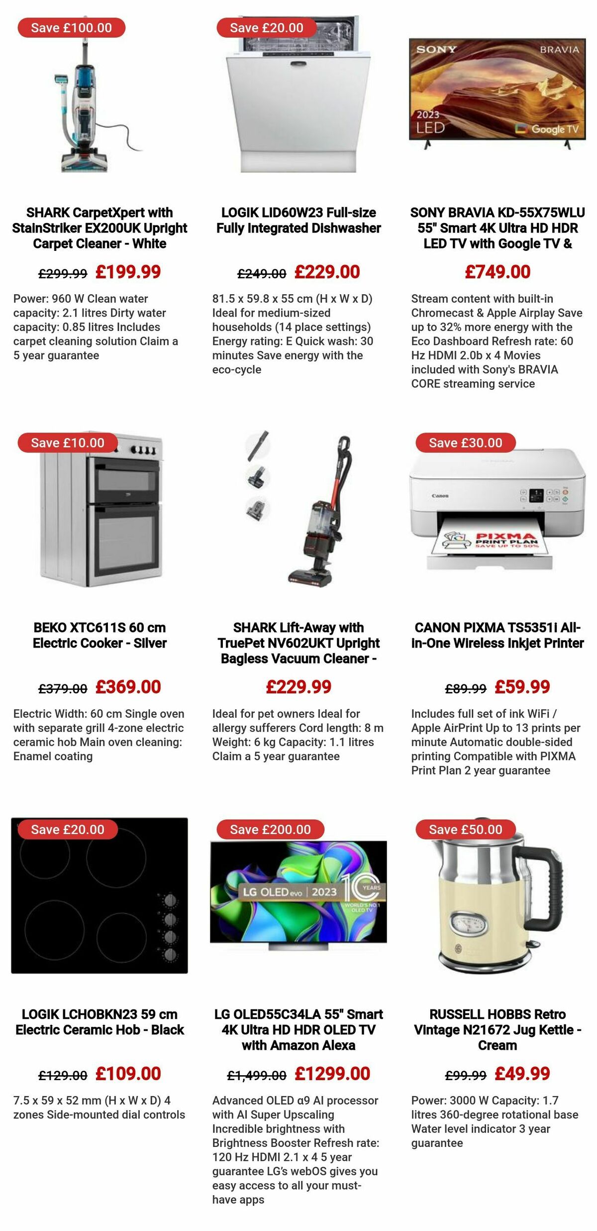 Currys Offers from 18 January