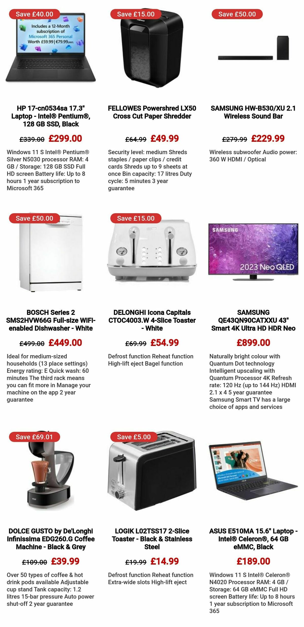 Currys Offers from 18 January