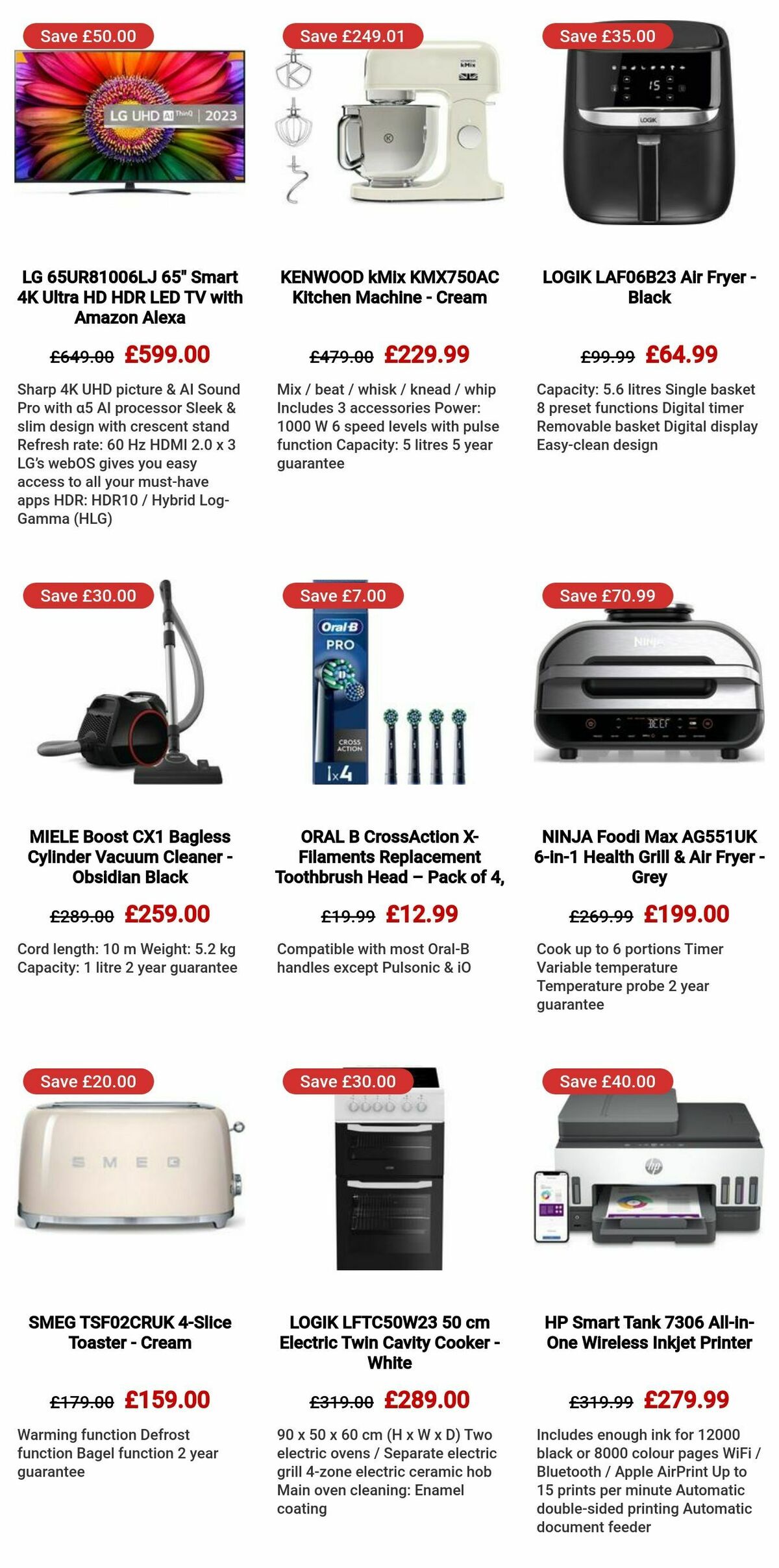 Currys Offers from 18 January