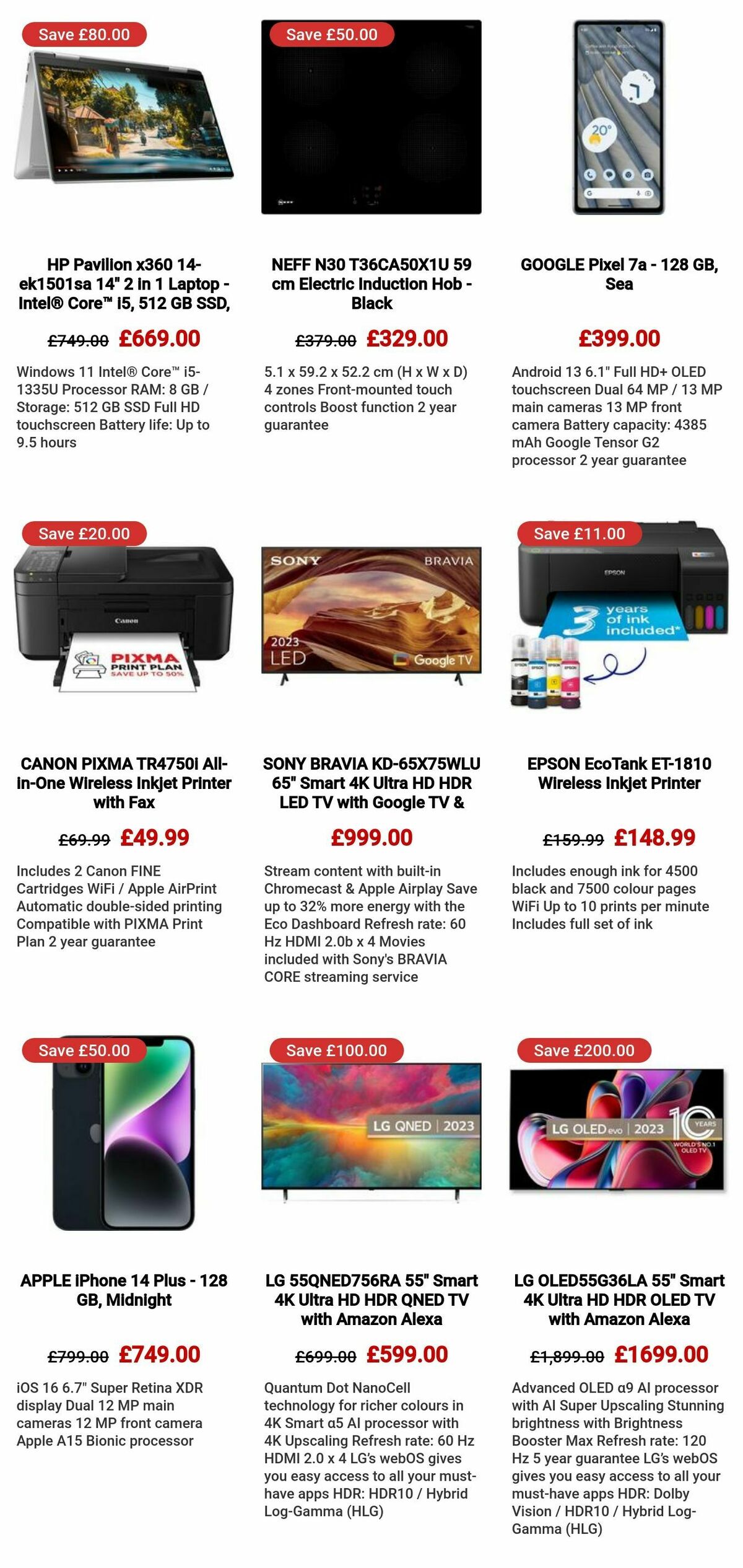 Currys Offers from 18 January