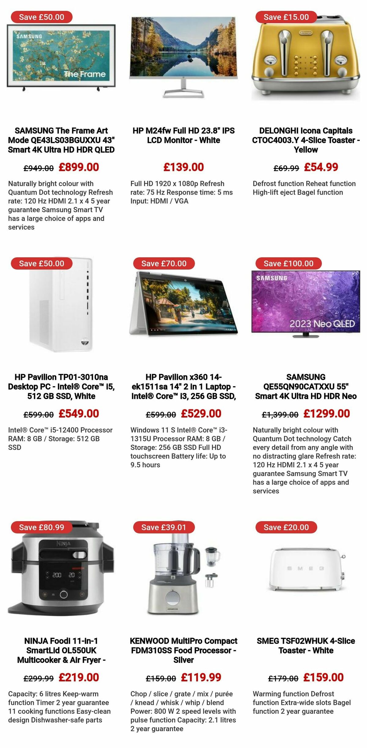 Currys Offers from 18 January