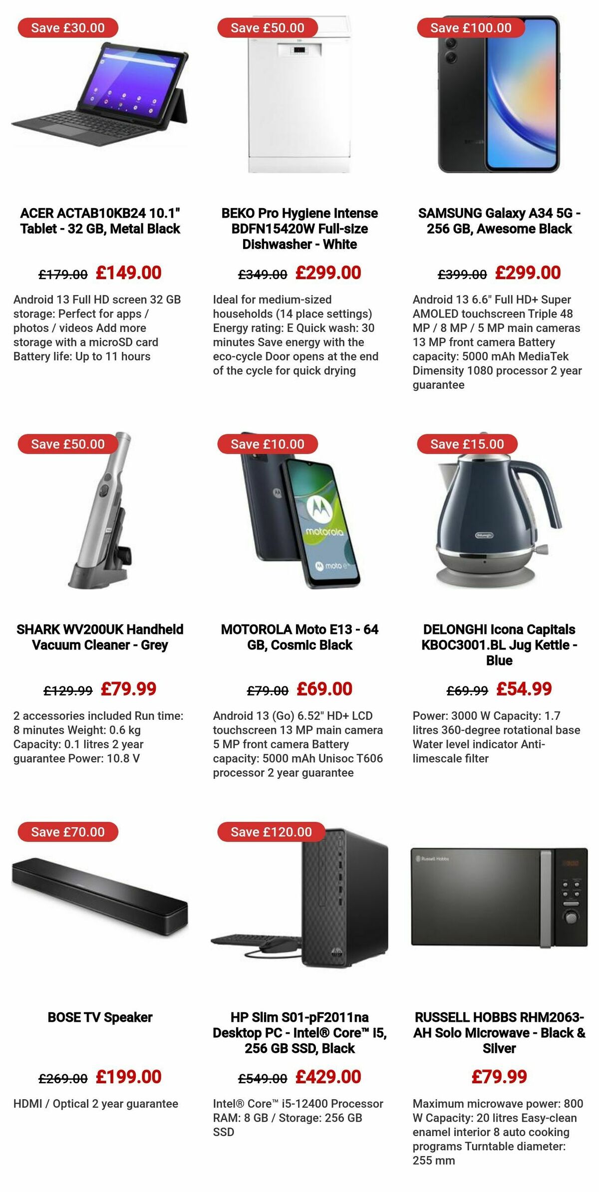 Currys Offers from 18 January