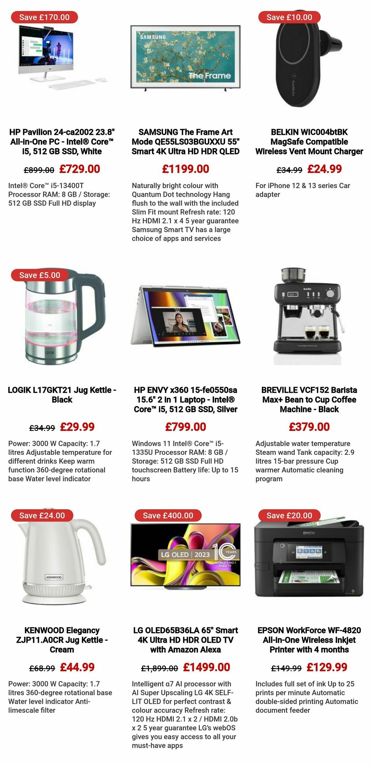 Currys Offers from 18 January