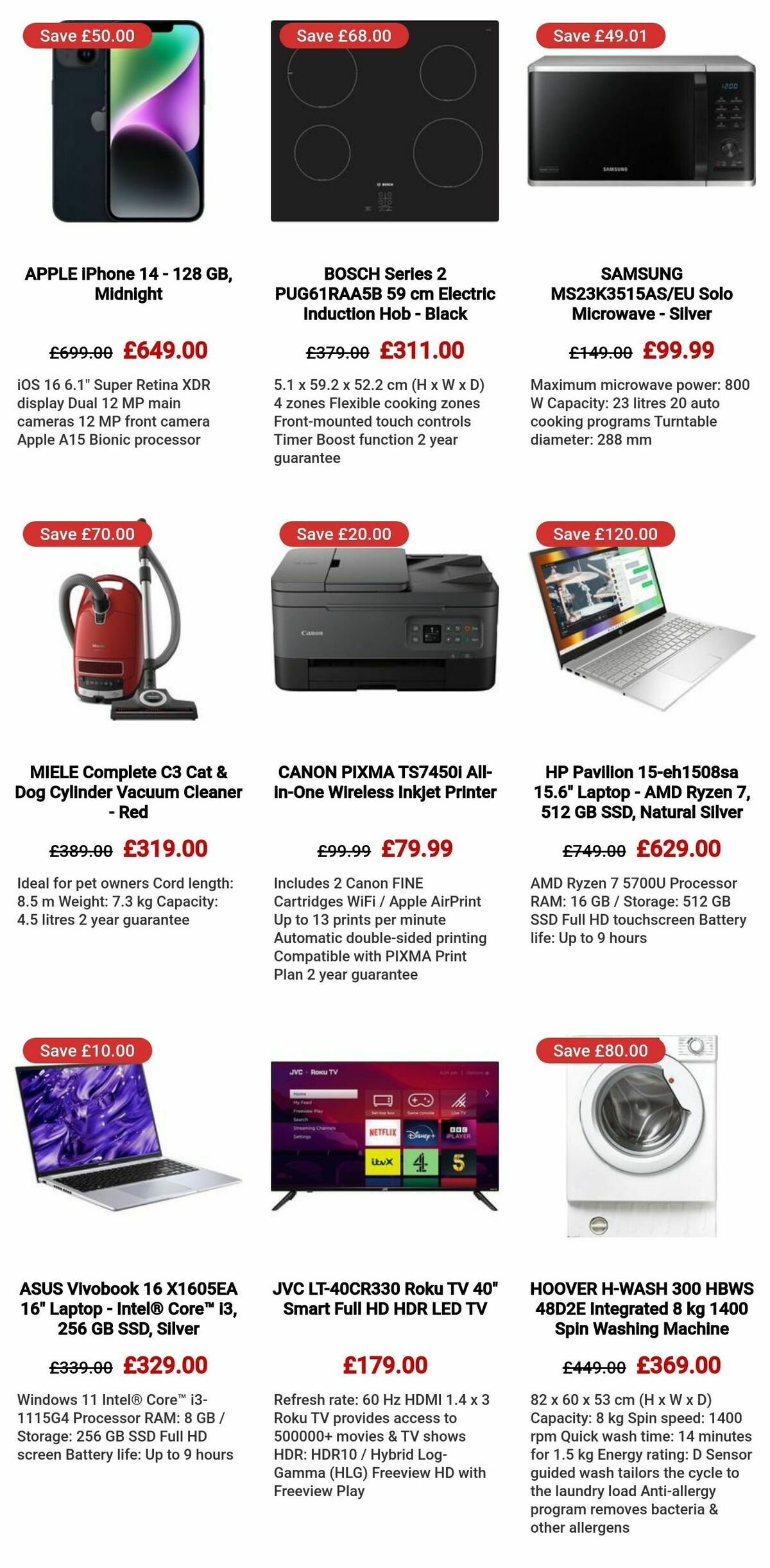 Currys Offers from 18 January