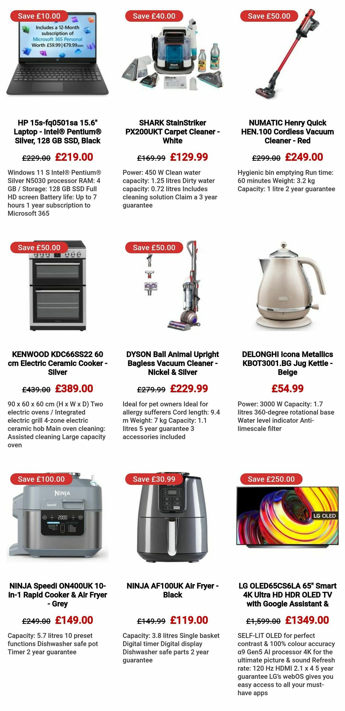 Currys Offers from 18 January