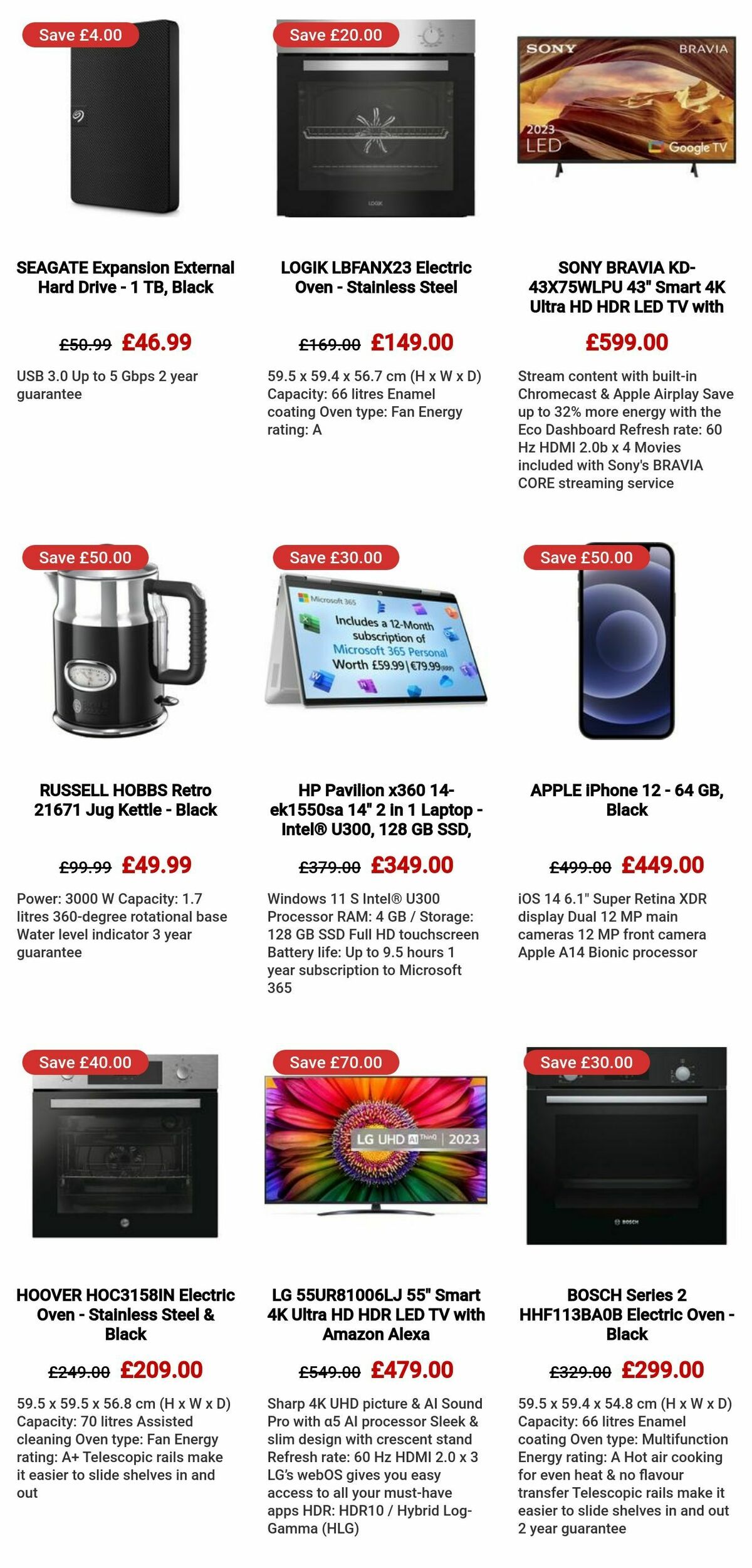 Currys Offers from 18 January