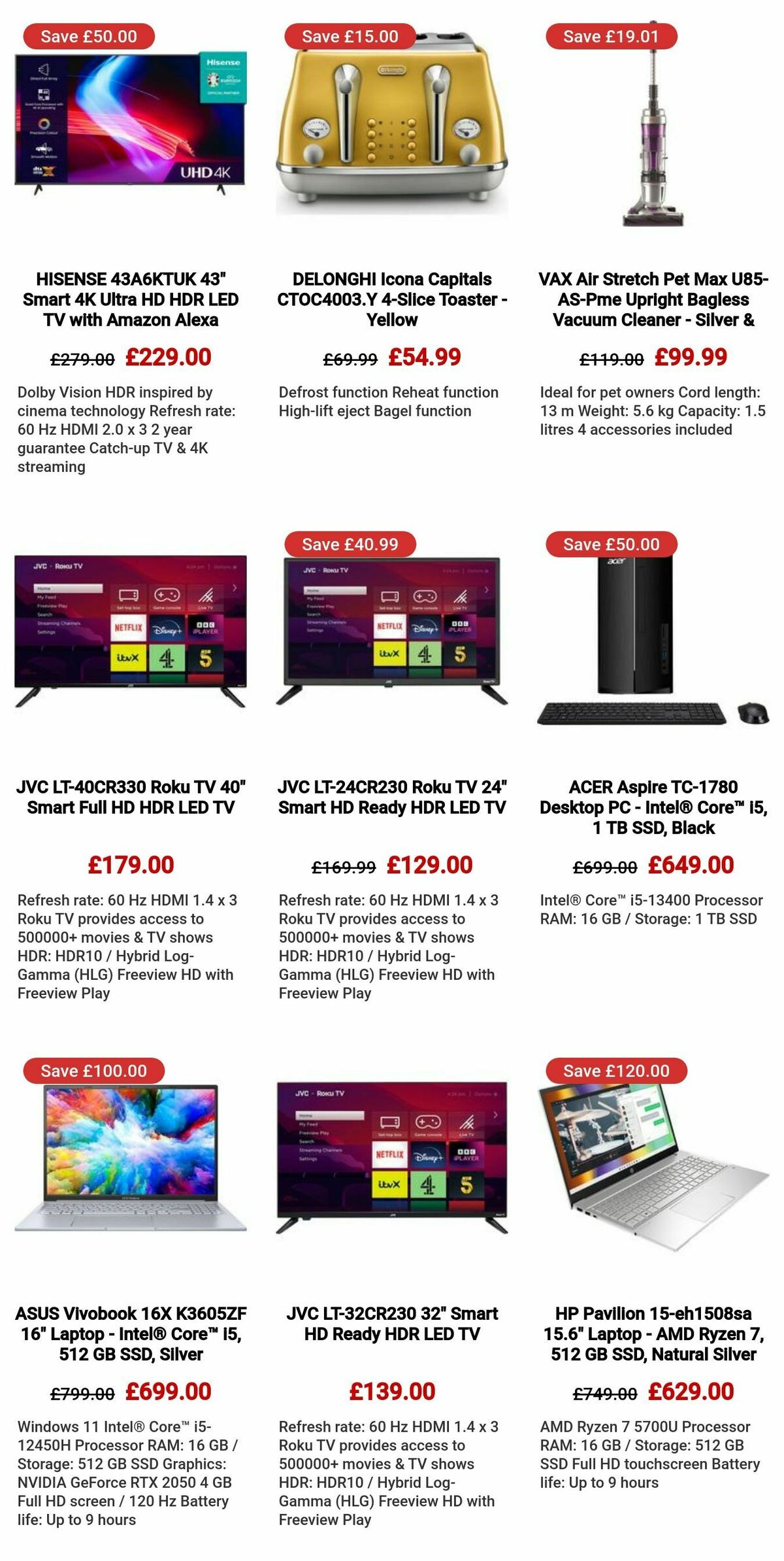 Currys Offers from 1 February