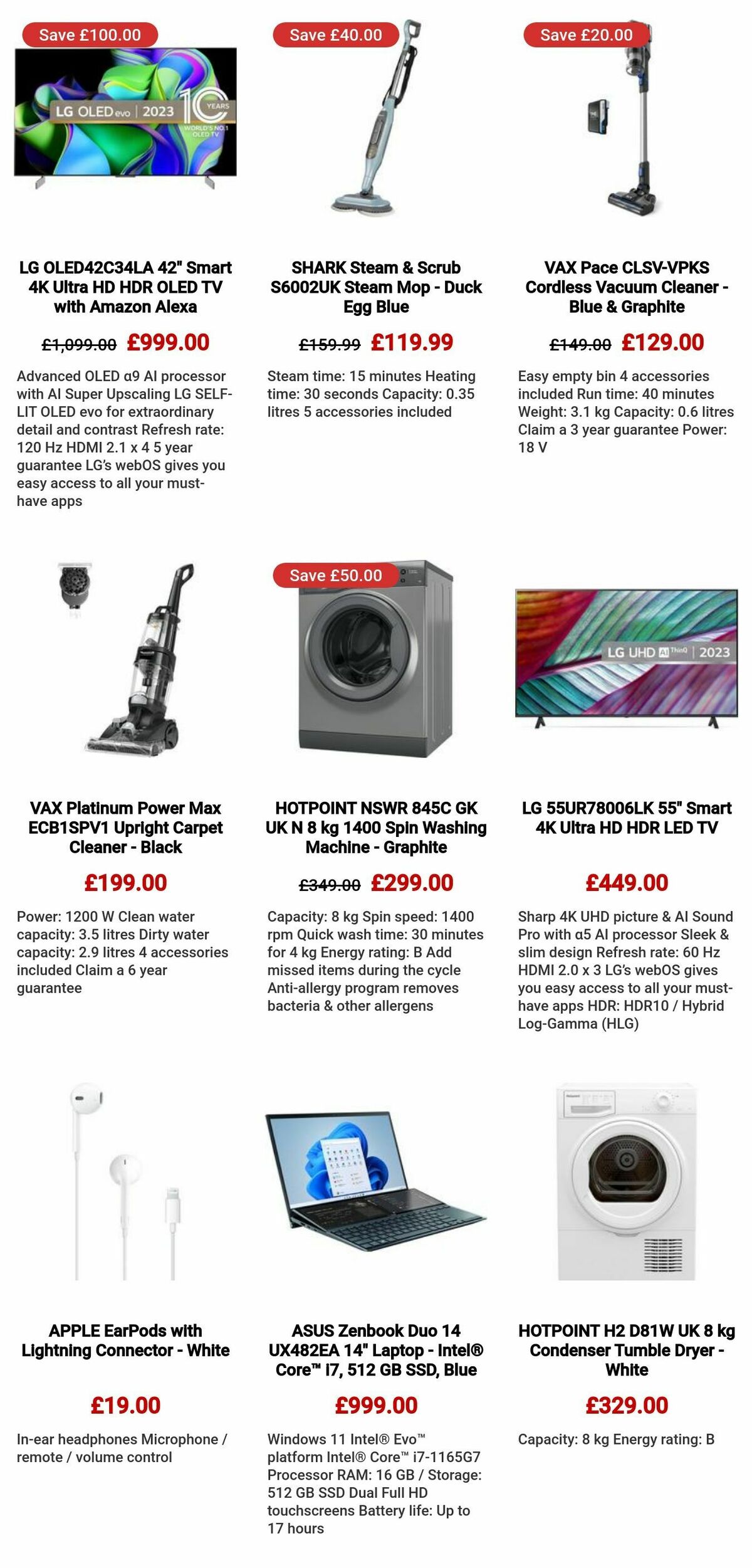 Currys Offers from 1 February