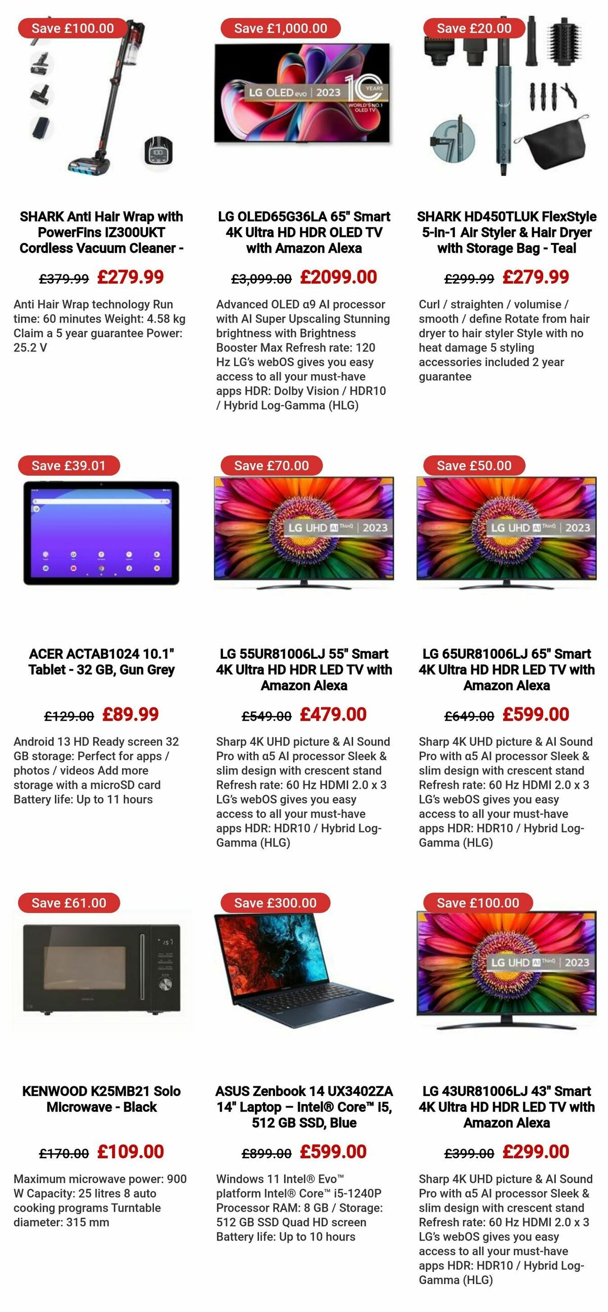 Currys Offers from 1 February