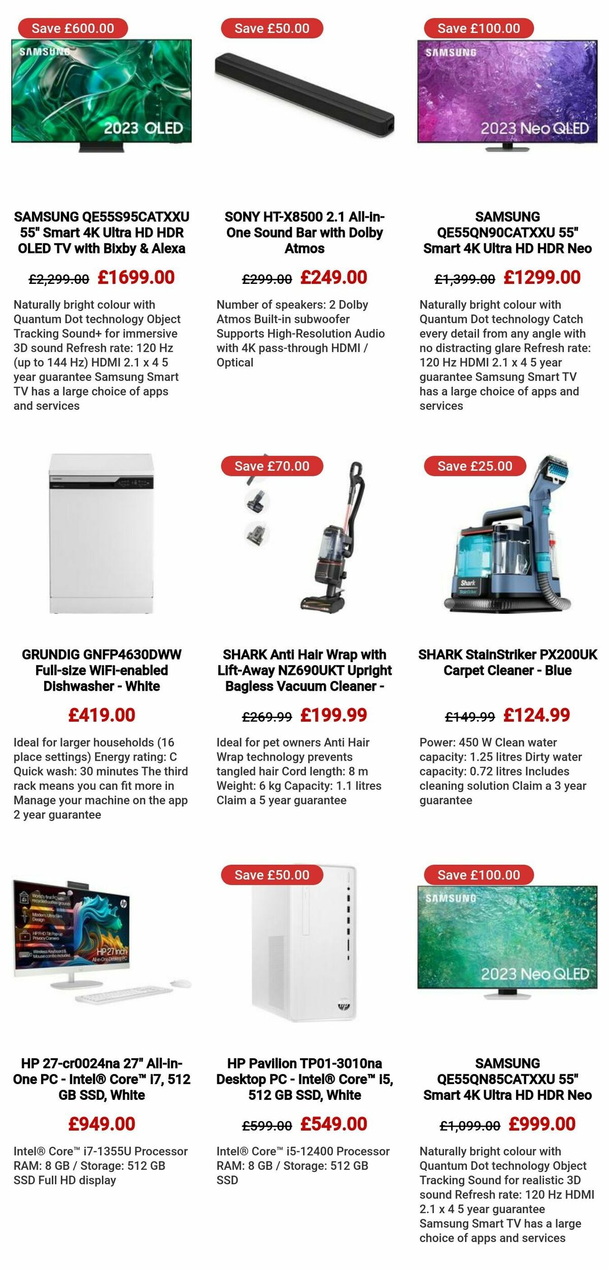 Currys Offers from 1 February