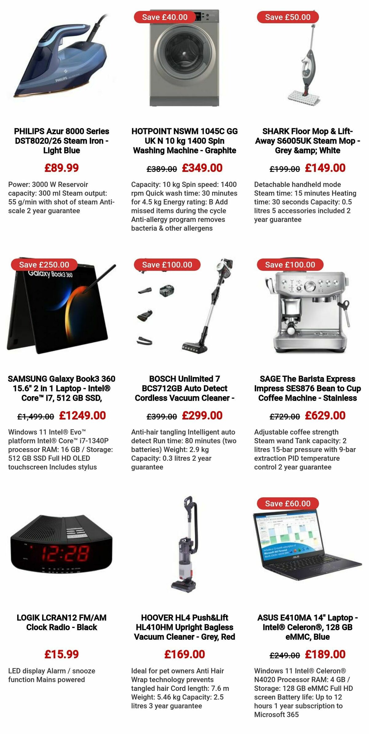 Currys Offers from 1 February