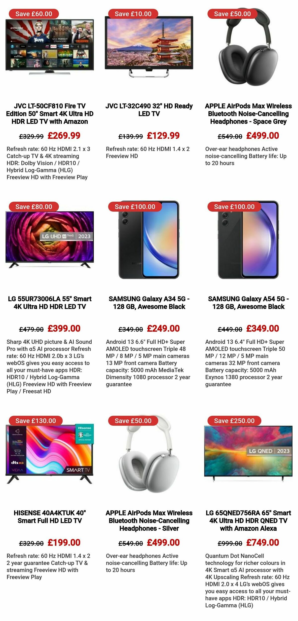 Currys Offers from 1 February