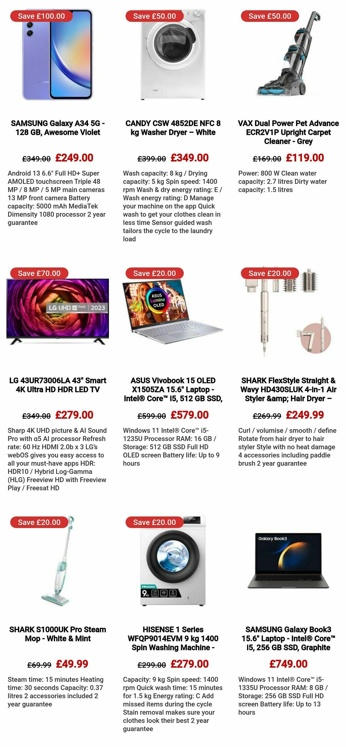 Currys Offers from 1 February