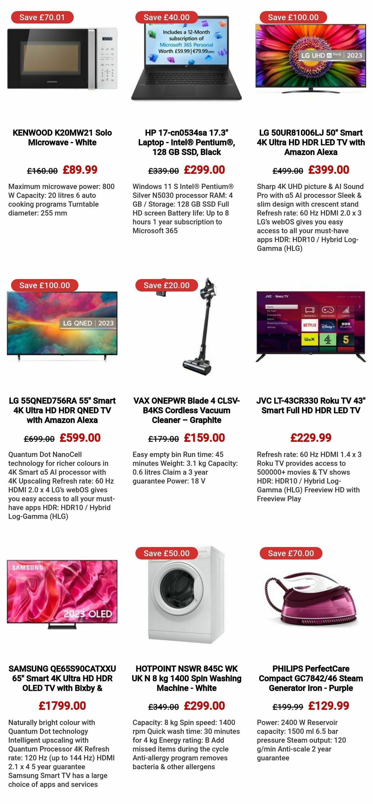 Currys Offers from 1 February