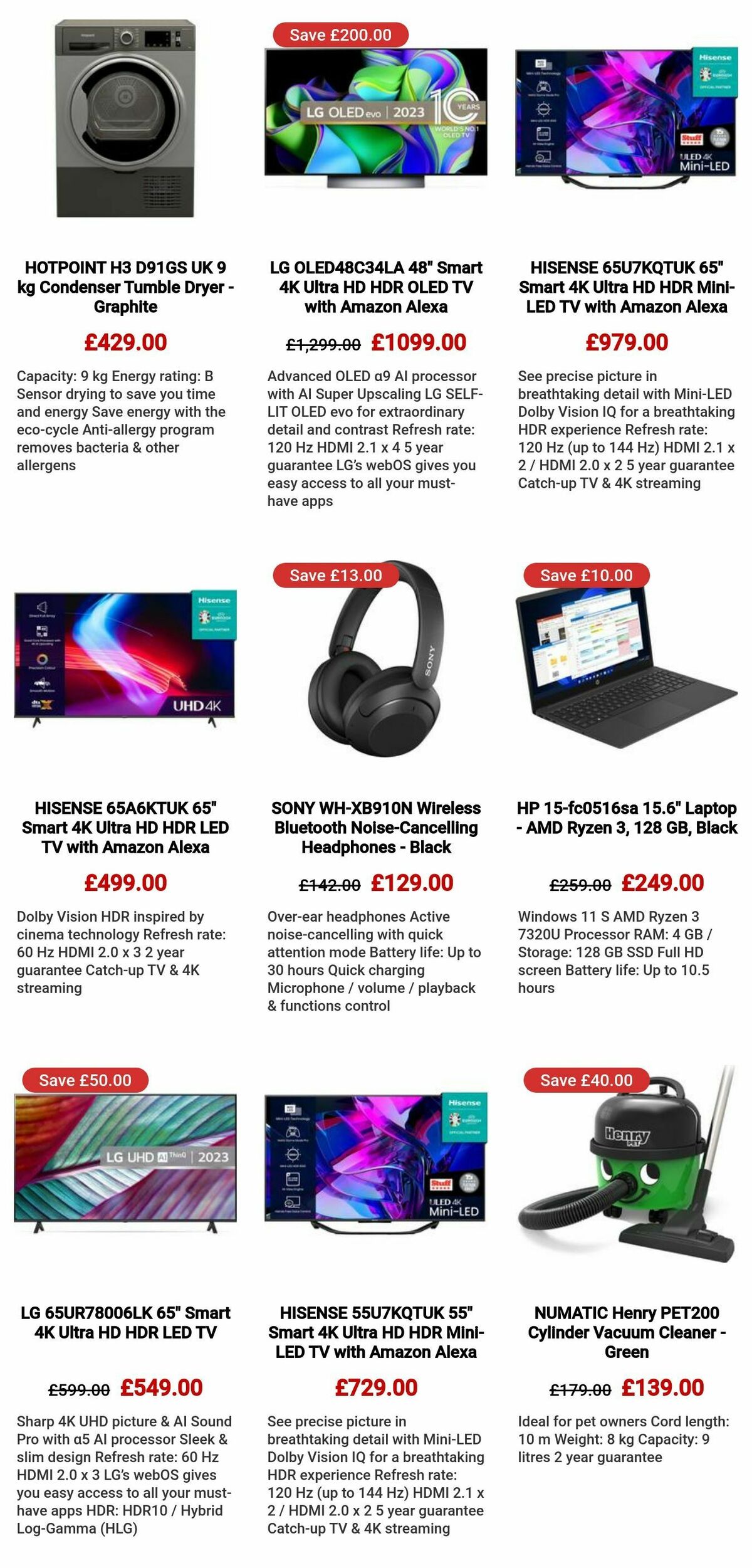 Currys Offers from 1 February