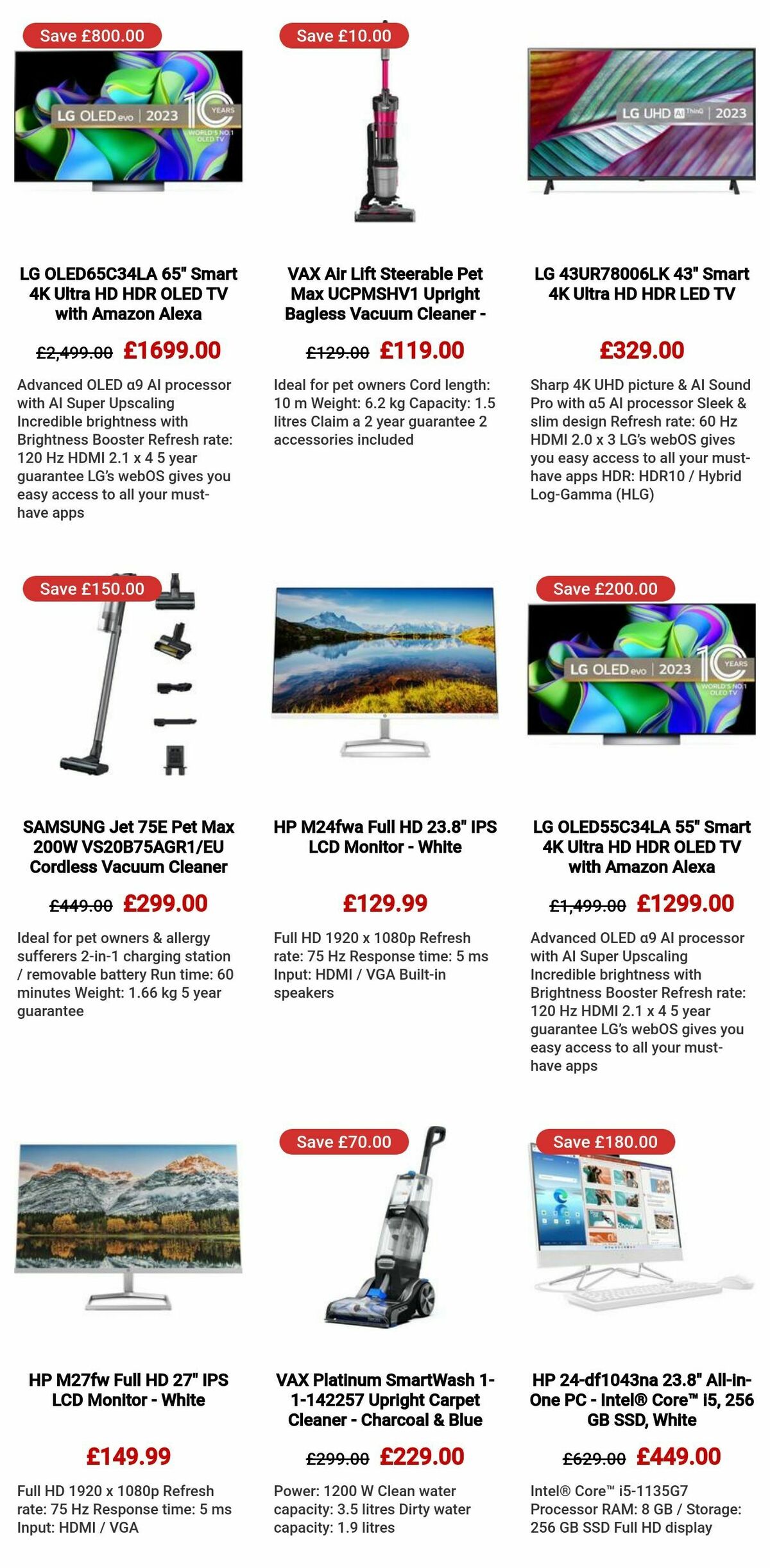 Currys Offers from 1 February