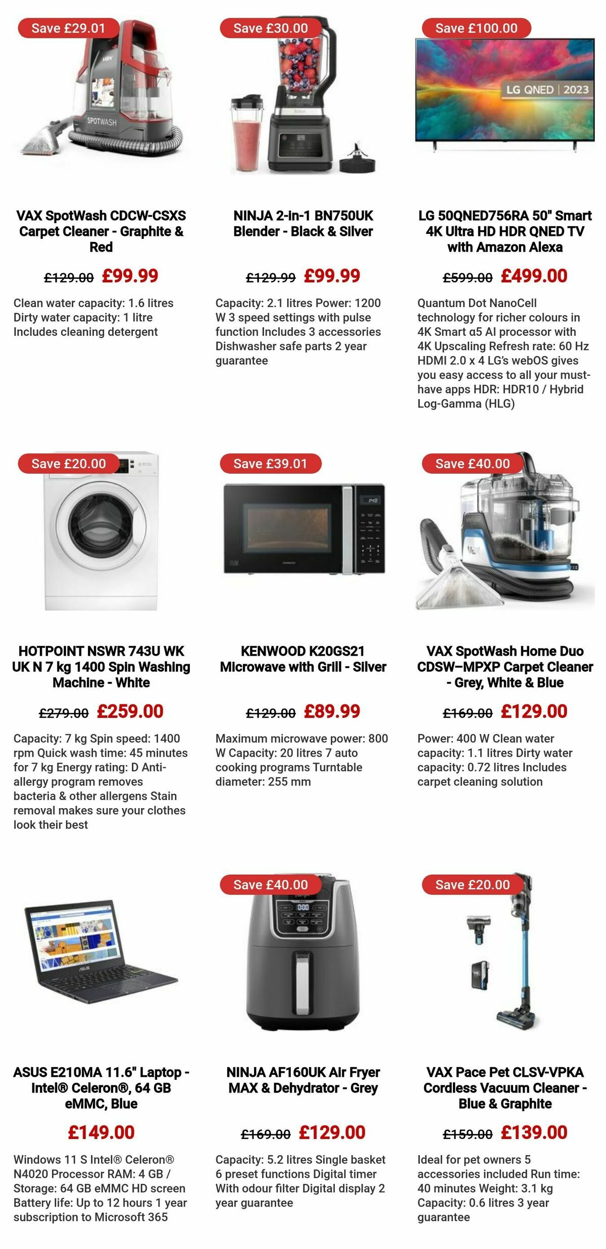 Currys Offers from 1 February