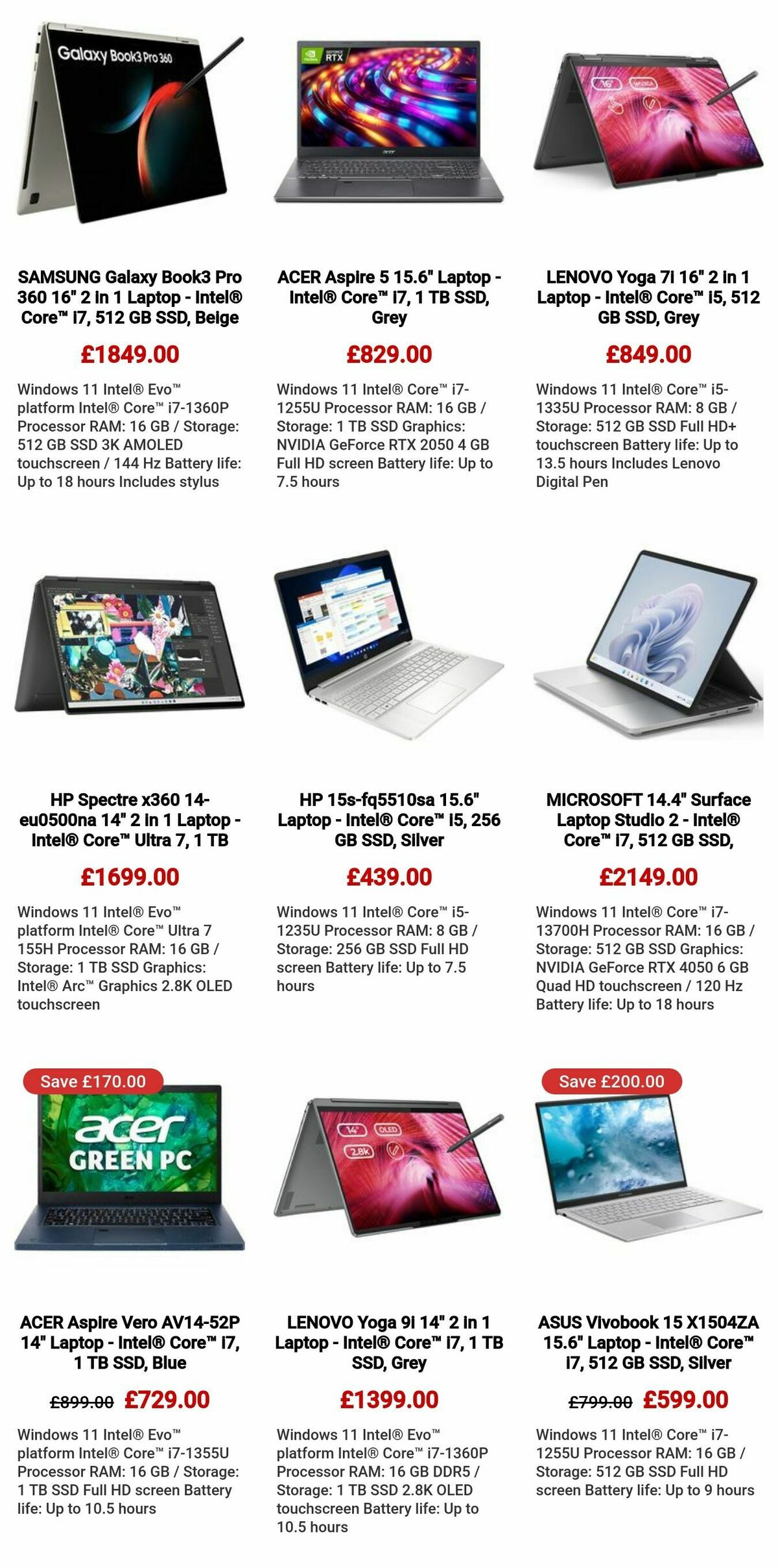 Currys Offers from 15 February