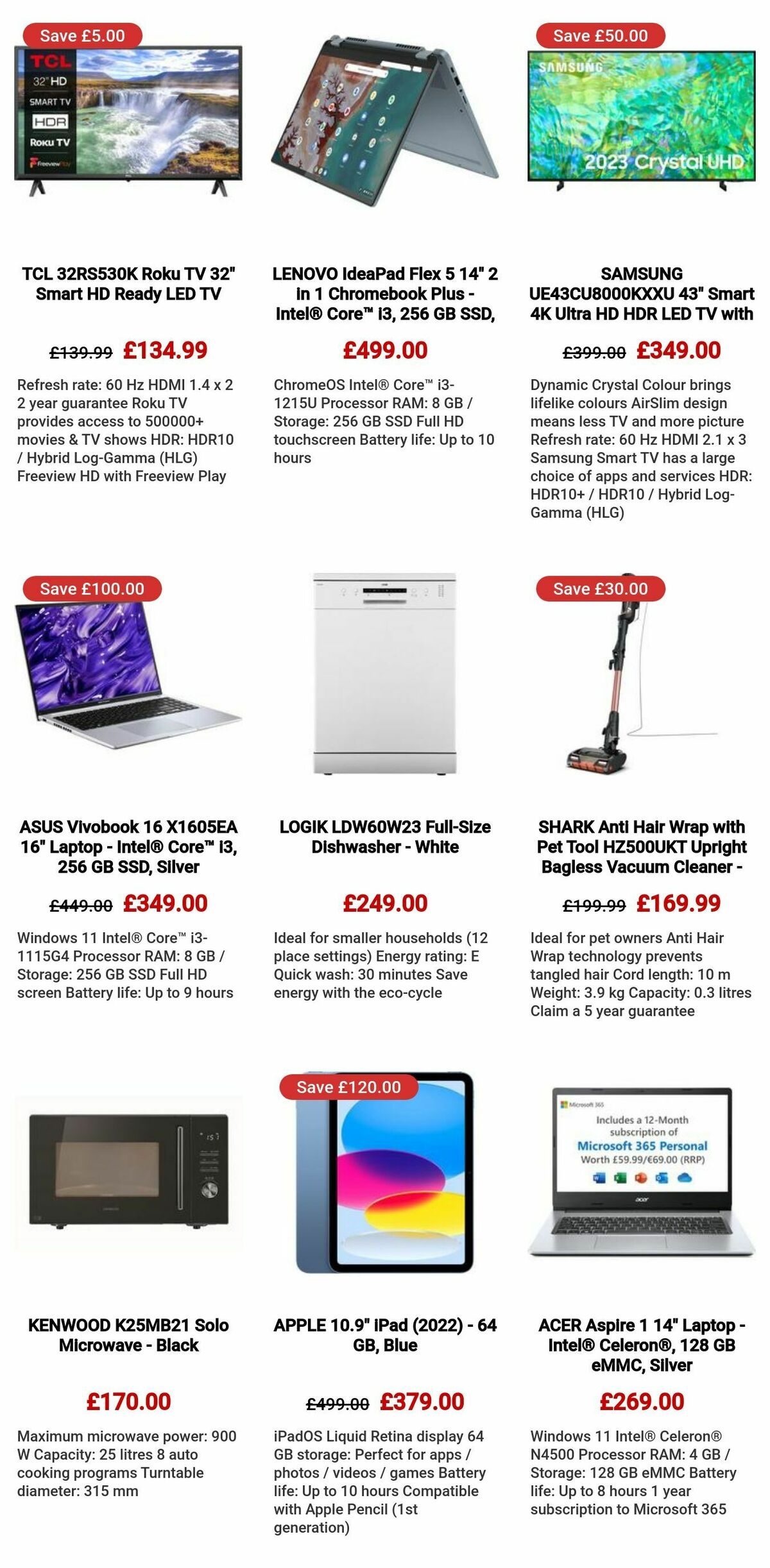 Currys Offers from 7 March