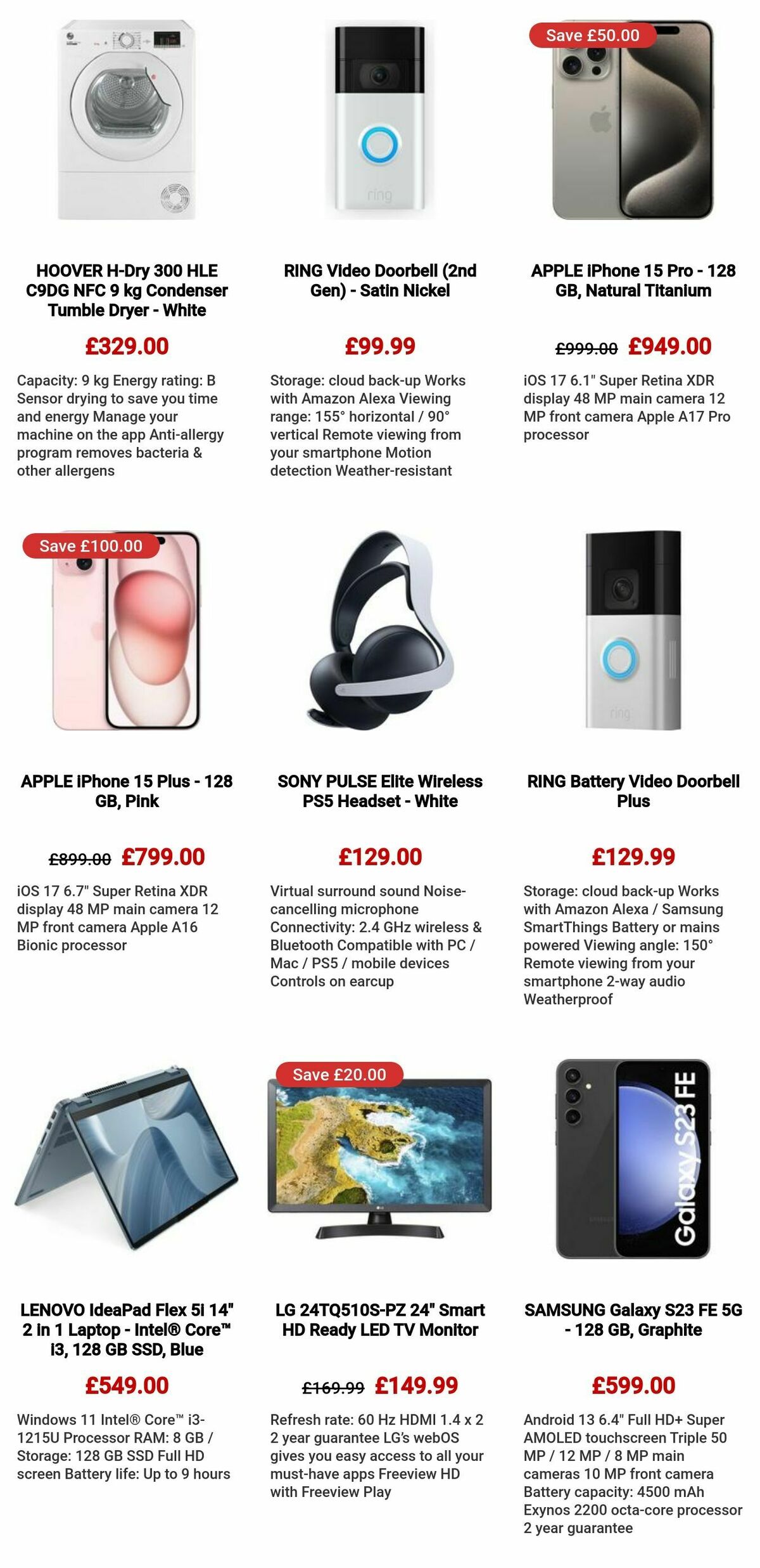 Currys Offers from 7 March