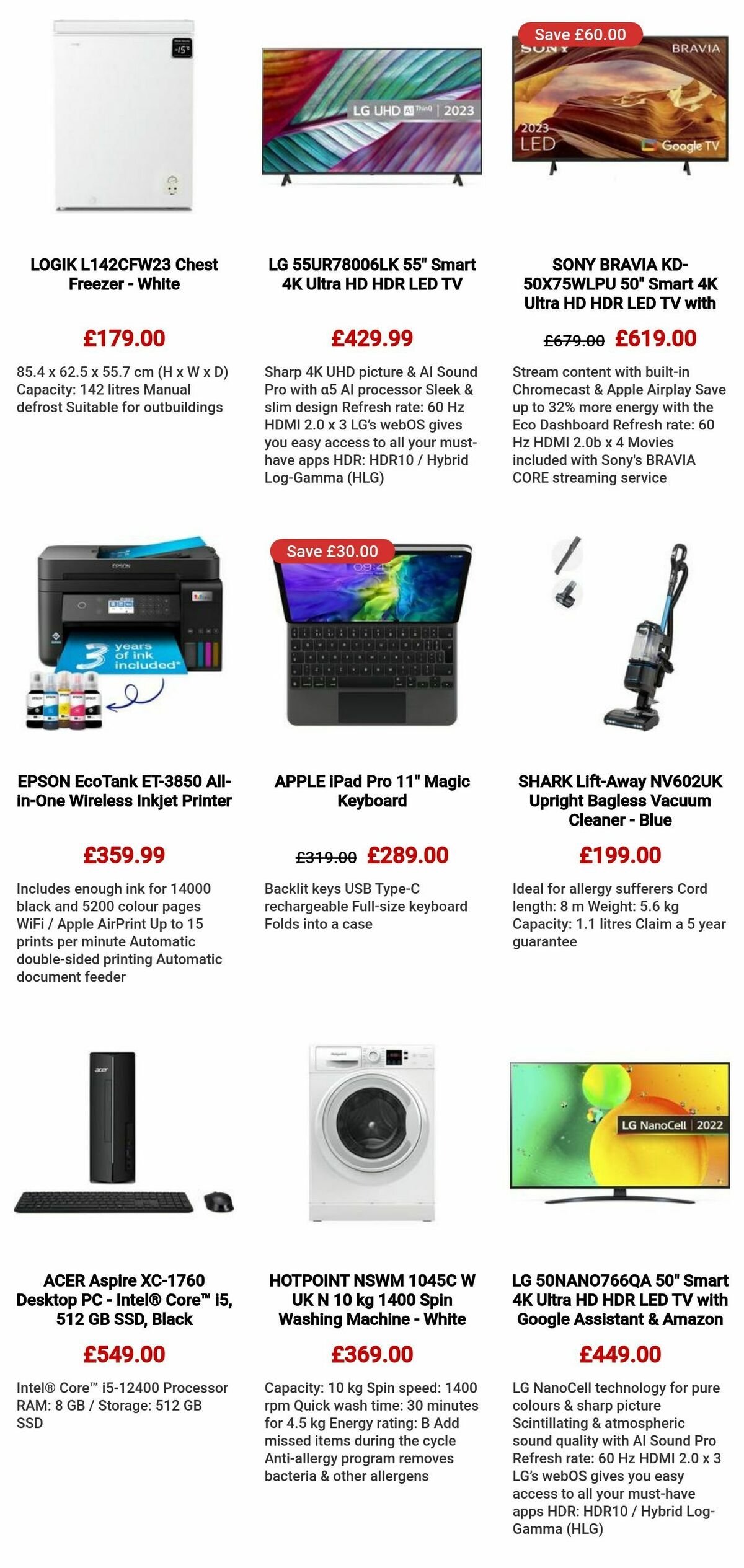 Currys Offers from 7 March