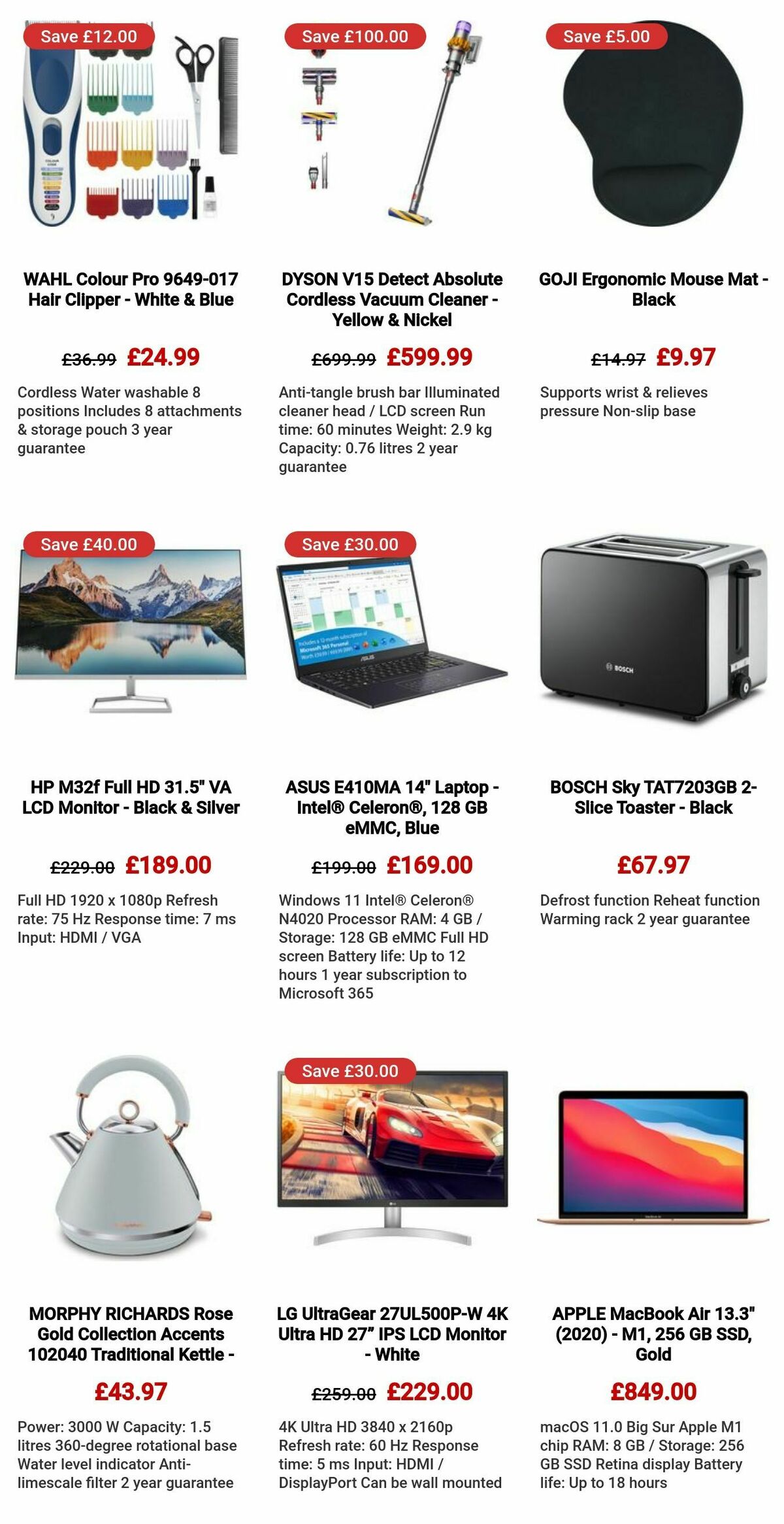 Currys Offers from 28 March