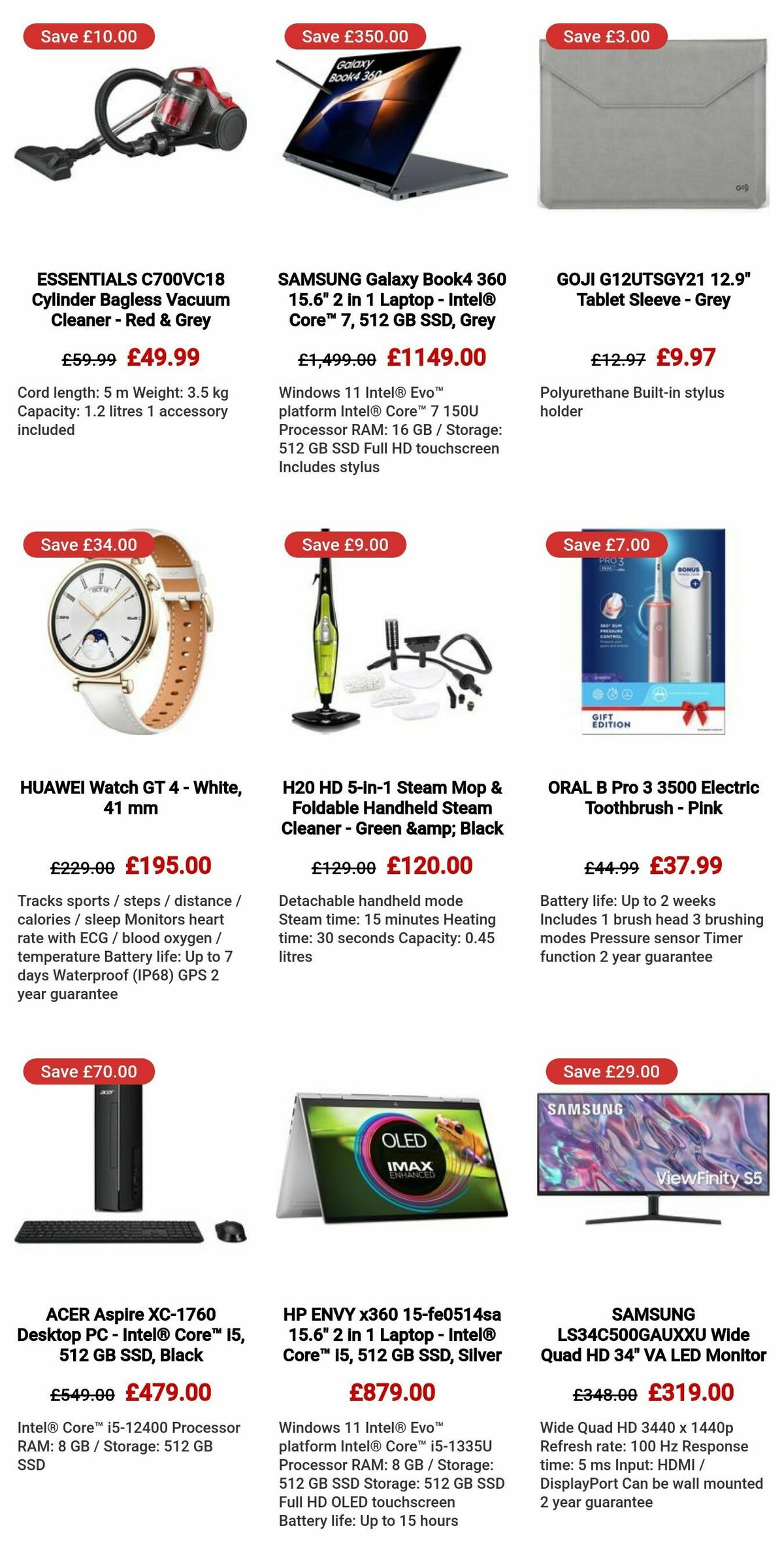 Currys Offers from 28 March