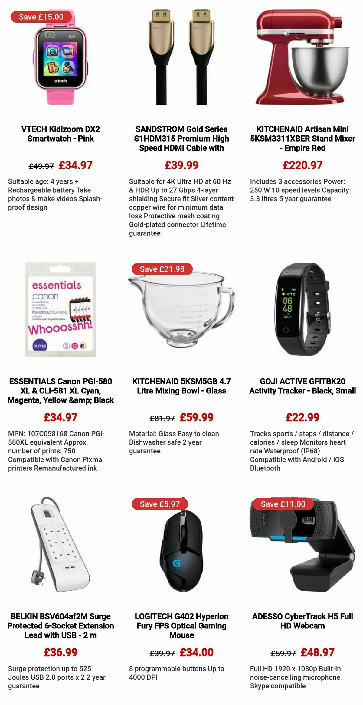 Currys Offers from 28 March